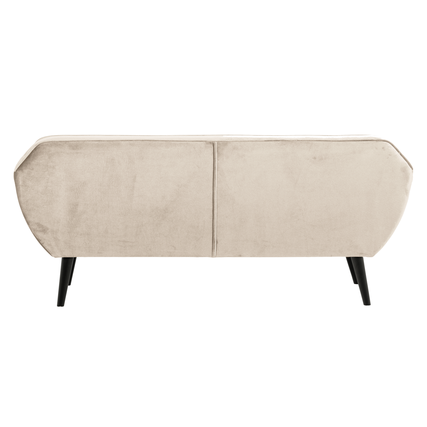 WOOOD canapea 2 locuri ROCCO | Poliester | Alb murdar | 75x187x82 cm