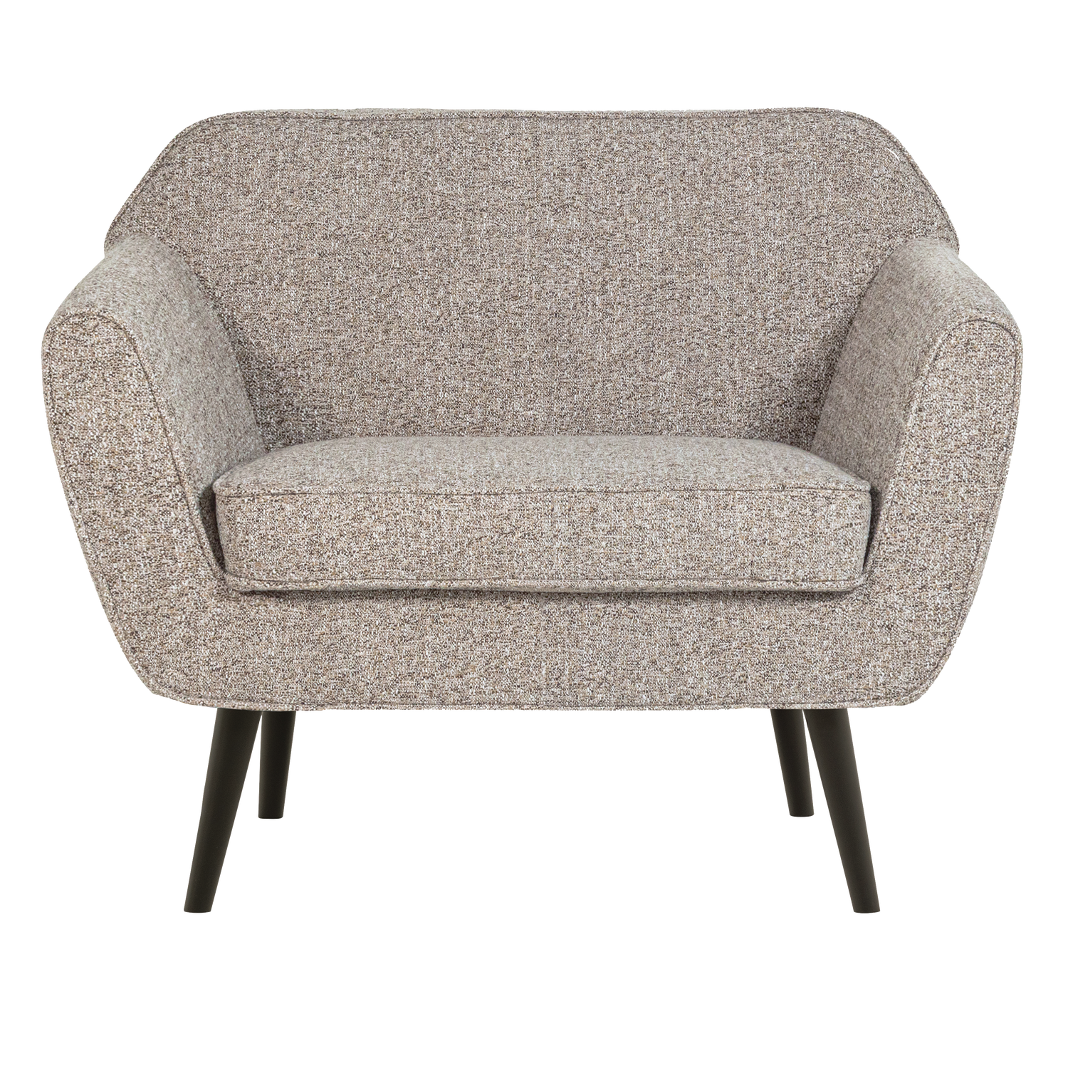 WOOOD fotoliu ROCCO ARMCHAIR WOVEN FABRIC | 94% Pes / 6% Ny | Maro | 75x92x81 cm