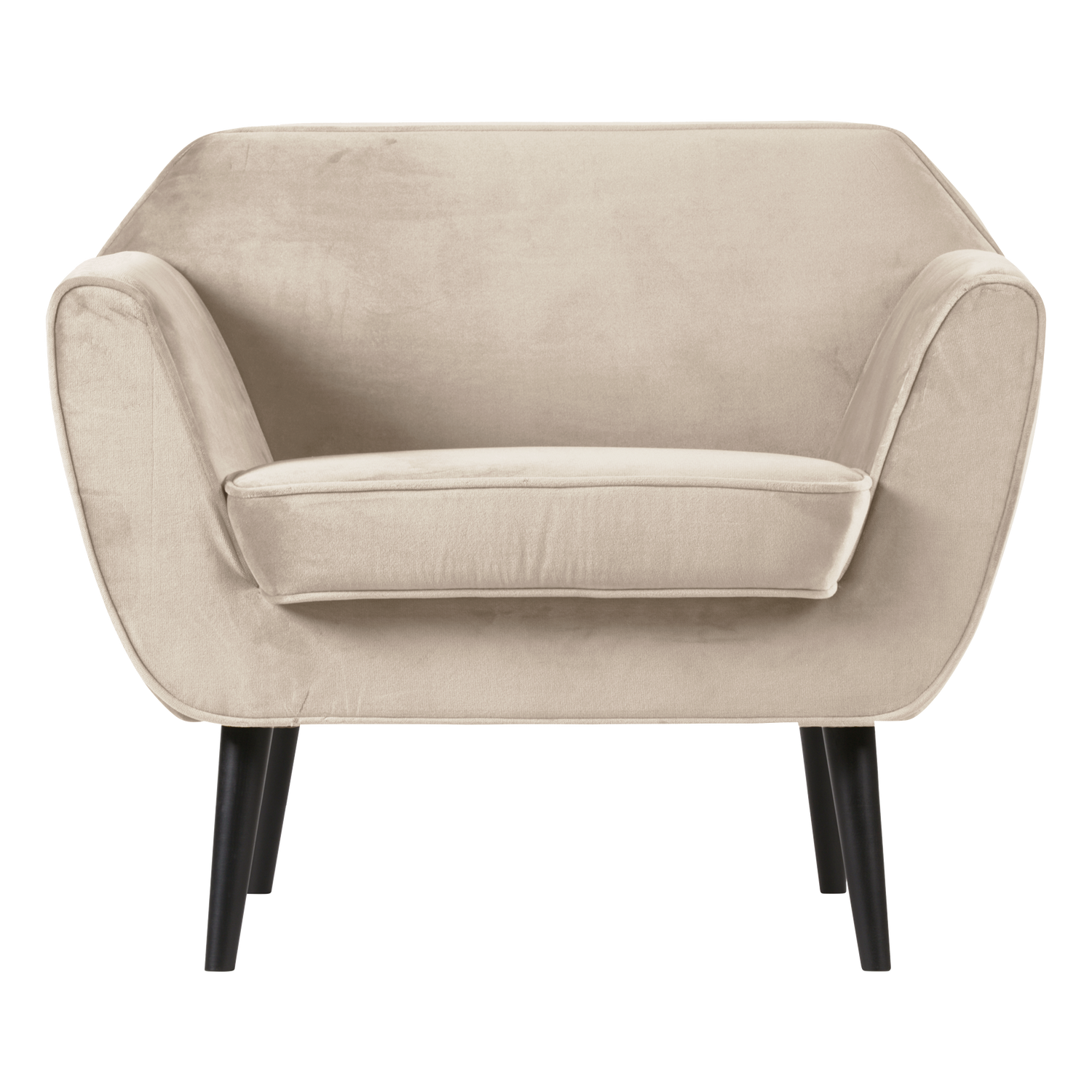WOOOD fotoliu ROCCO ARMCHAIR VELVET OFF | 100% Pes | Alb murdar | 75x92x81 cm
