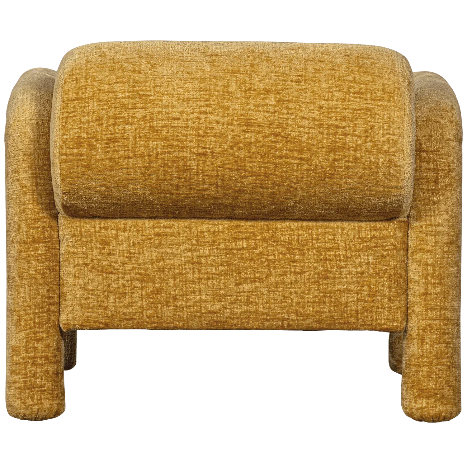 LENNY ARMCHAIR IN ROUGH TEXTURE GOLD/YELLOW