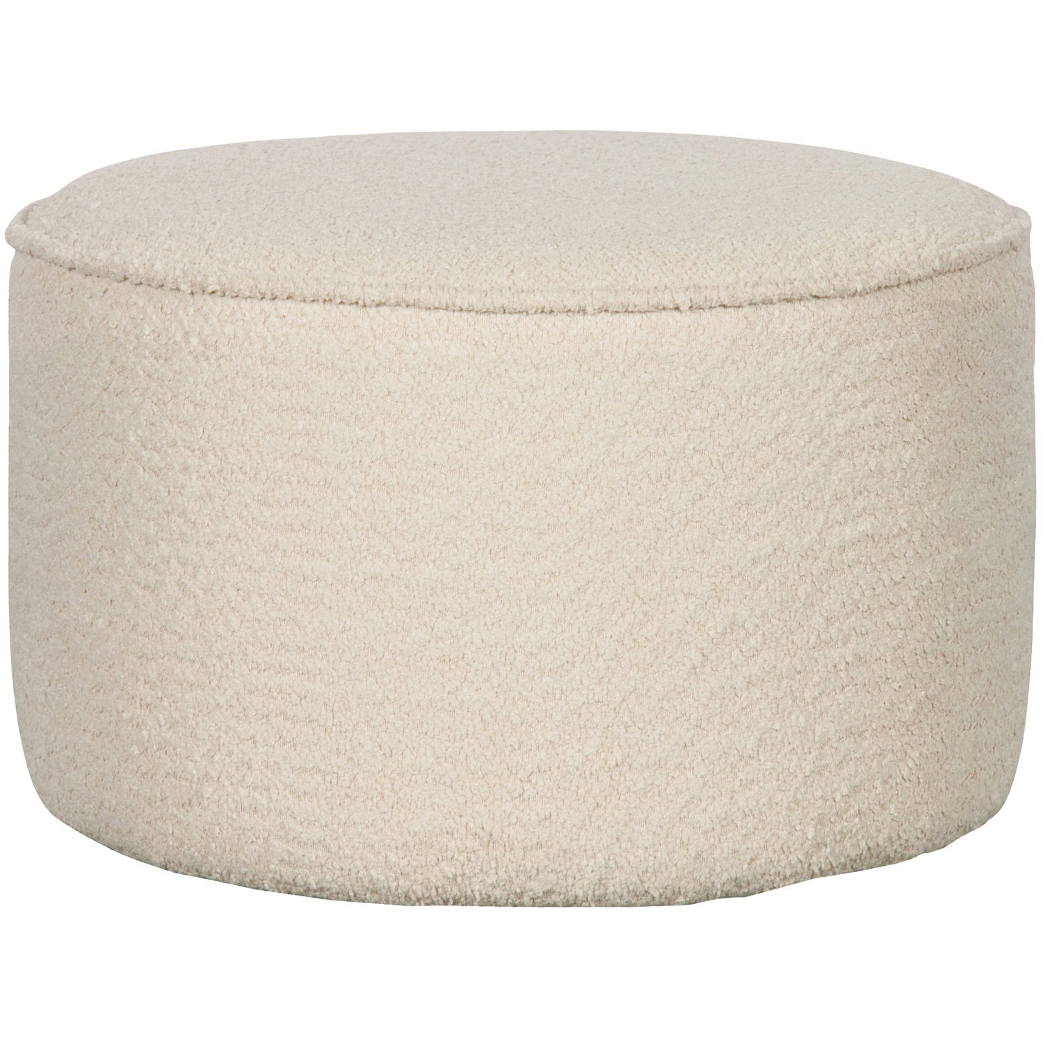 WOOOD puf SARA | poliester | Creme | 36x60x60 cm