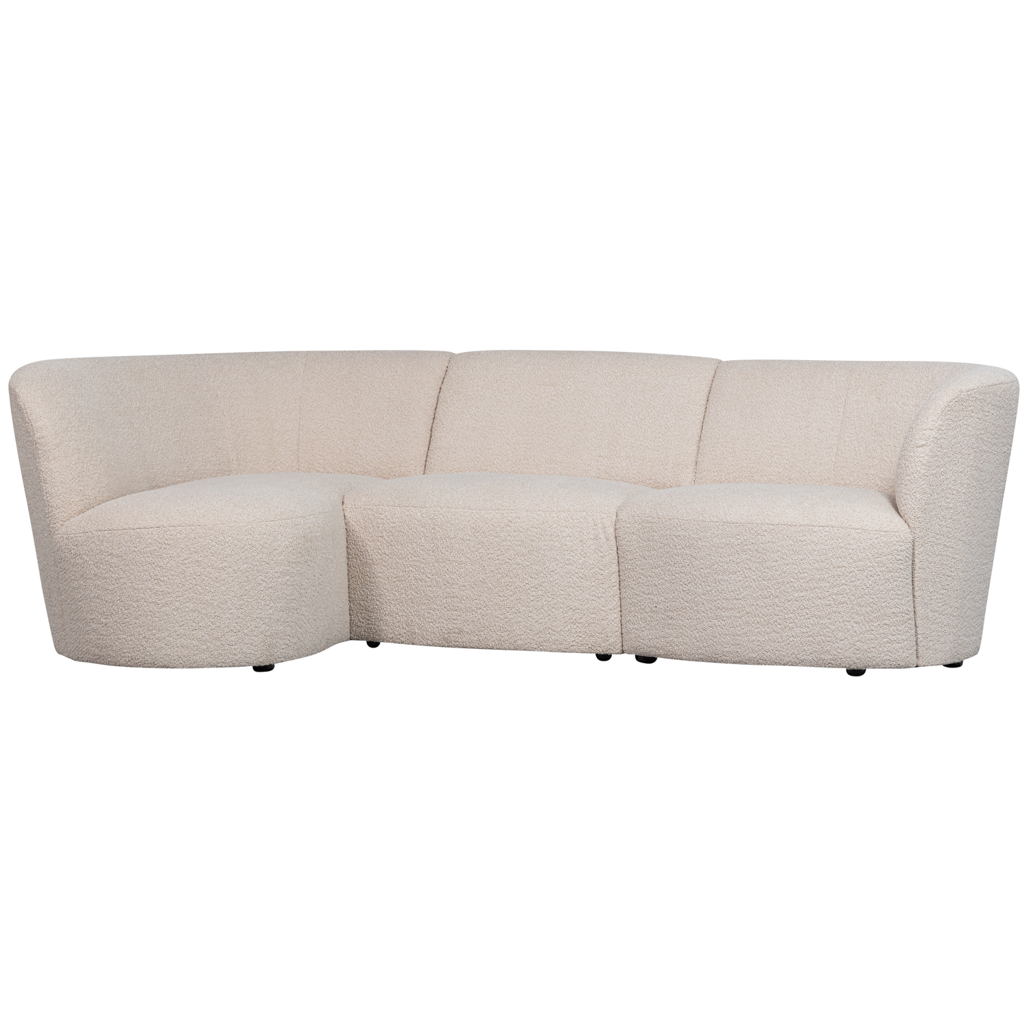 WOOOD canapea 3 locuri COCO | 100% Pes | Creme | 70x230x138 cm