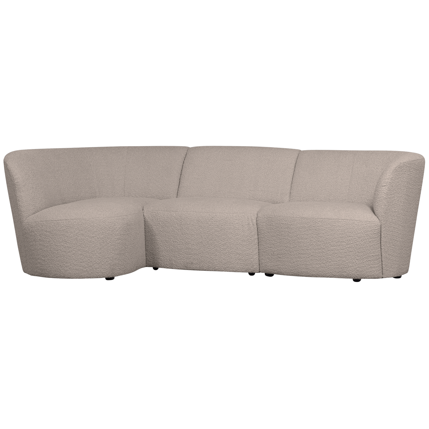 WOOOD canapea 3 locuri COCO | 100% Pes | Nisipiu | 70x230x138 cm