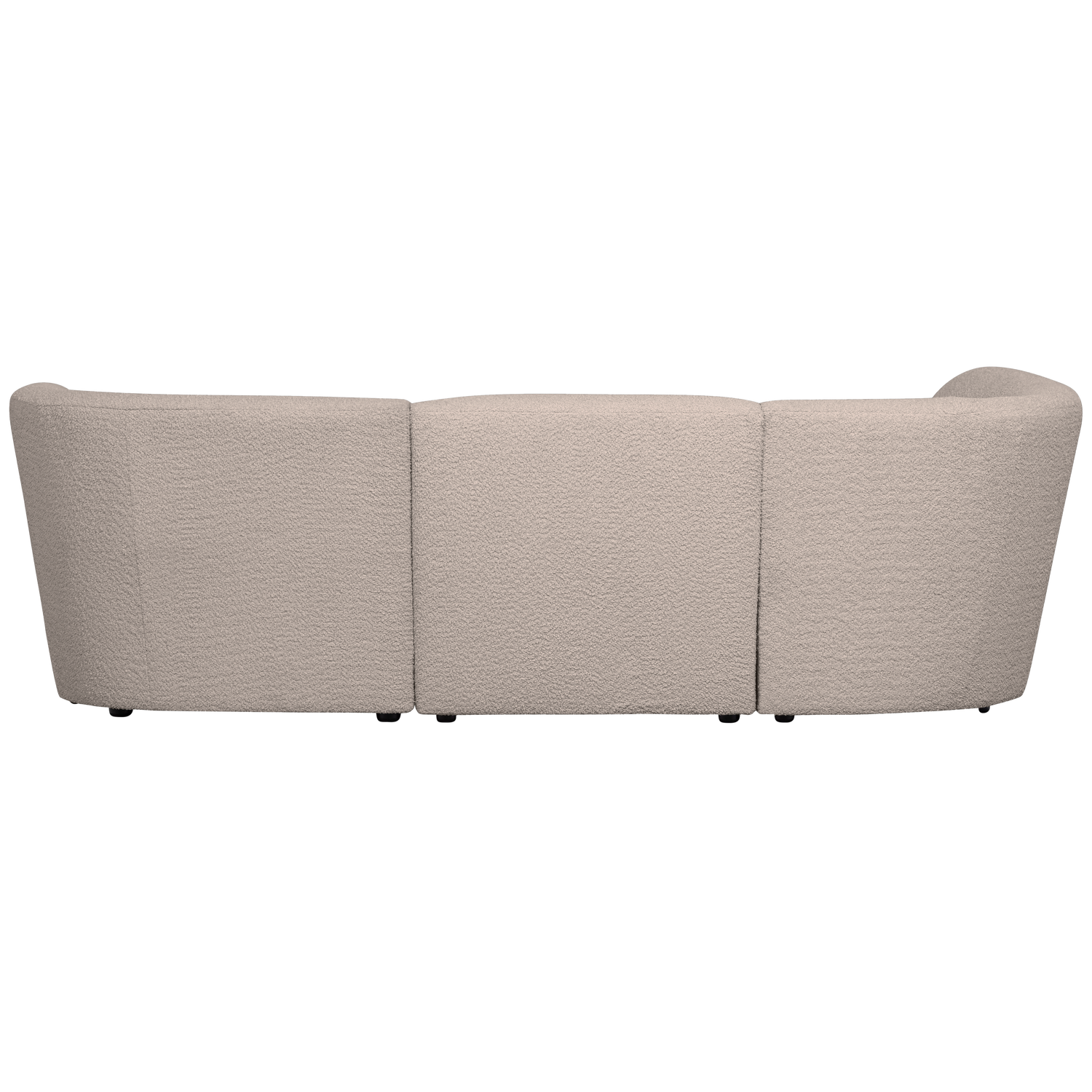 WOOOD canapea 3 locuri COCO | 100% Pes | Nisipiu | 70x230x138 cm