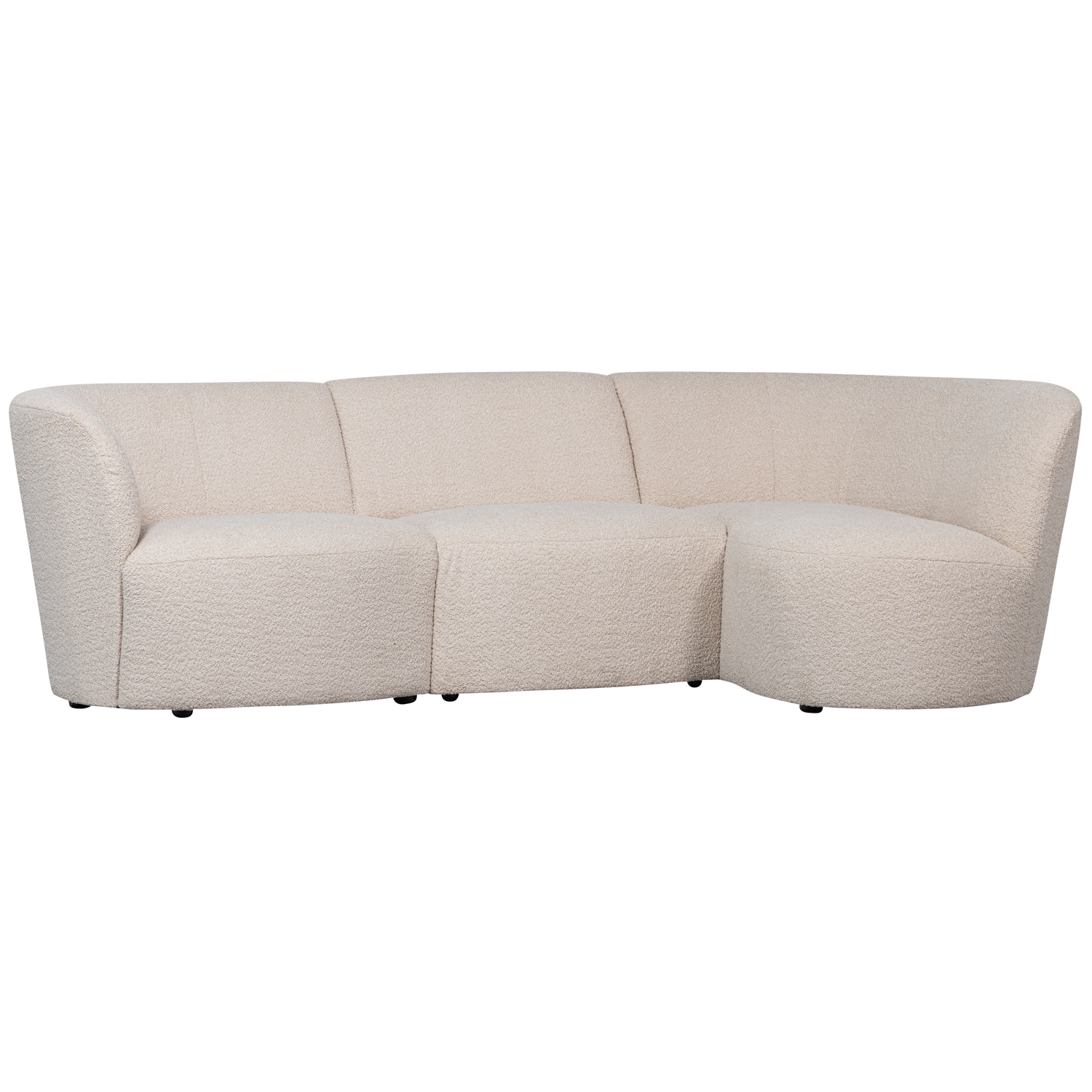 WOOOD canapea 3 locuri COCO | 100% Pes | Creme | 70x230x138 cm