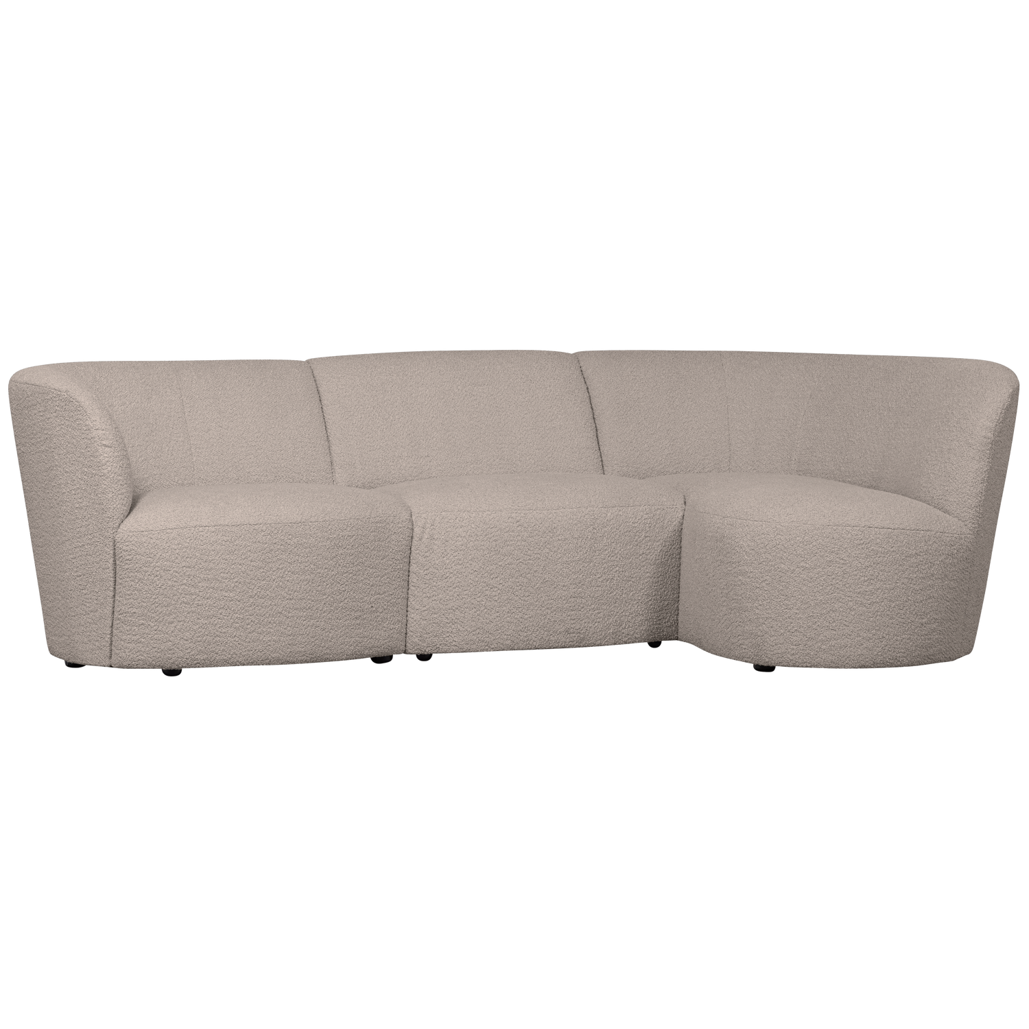 WOOOD canapea 3 locuri COCO | 100% Pes | Nisipiu | 70x230x138 cm
