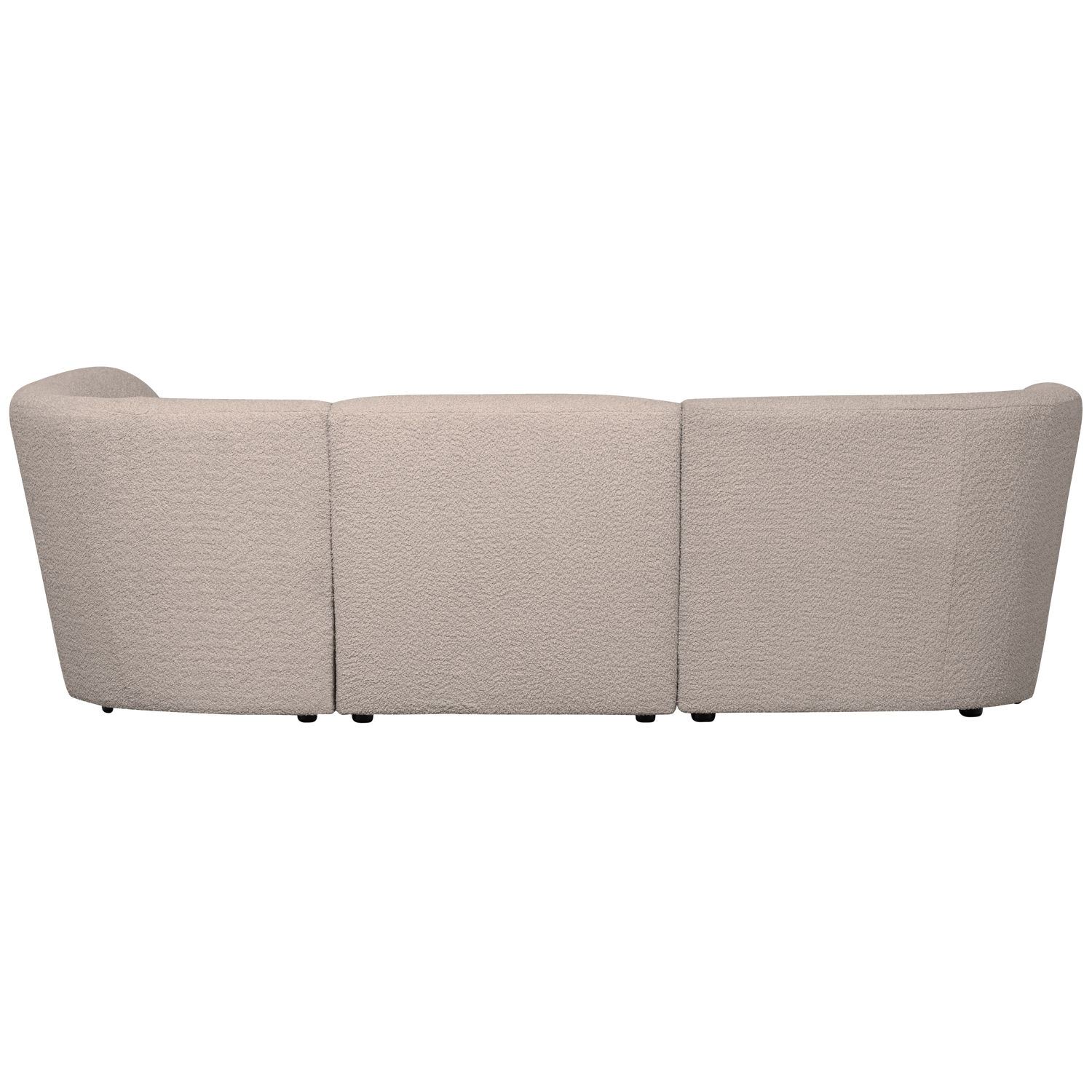 WOOOD canapea 3 locuri COCO | 100% Pes | Nisipiu | 70x230x138 cm