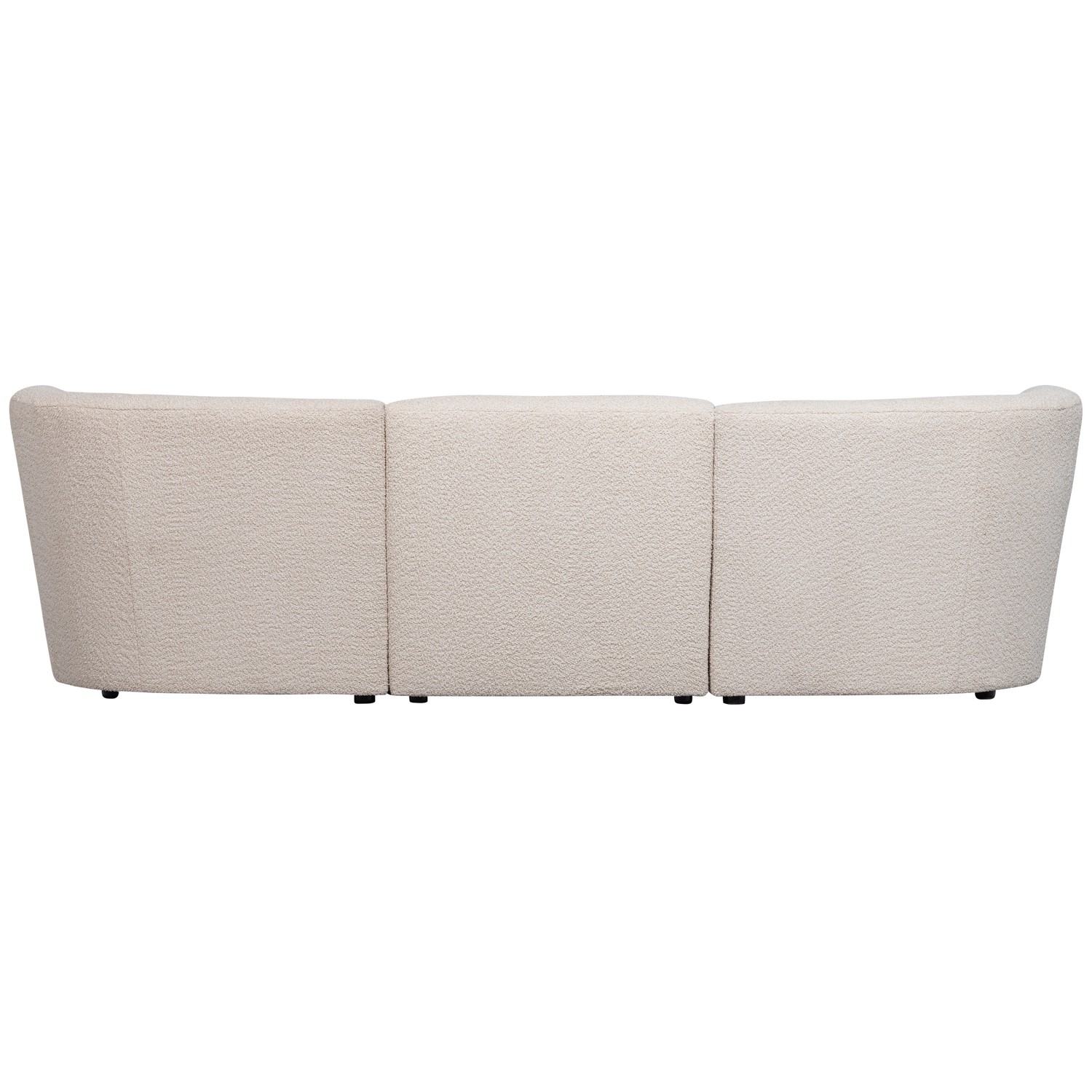WOOOD canapea 3 locuri COCO | 100% Pes | Creme | 70x227x72 cm