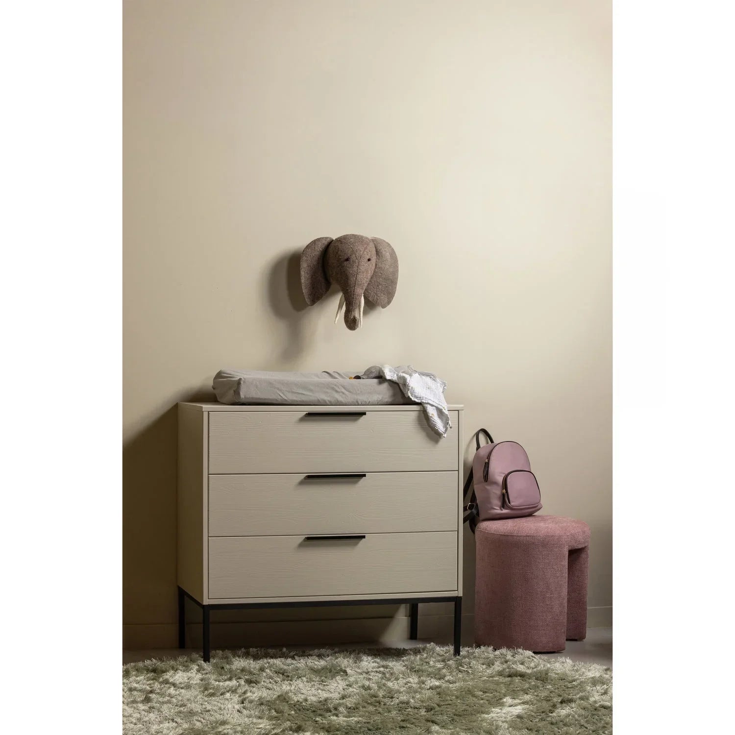WOOOD comodă Adam pin Dust FSC, 94x52x93 cm 2