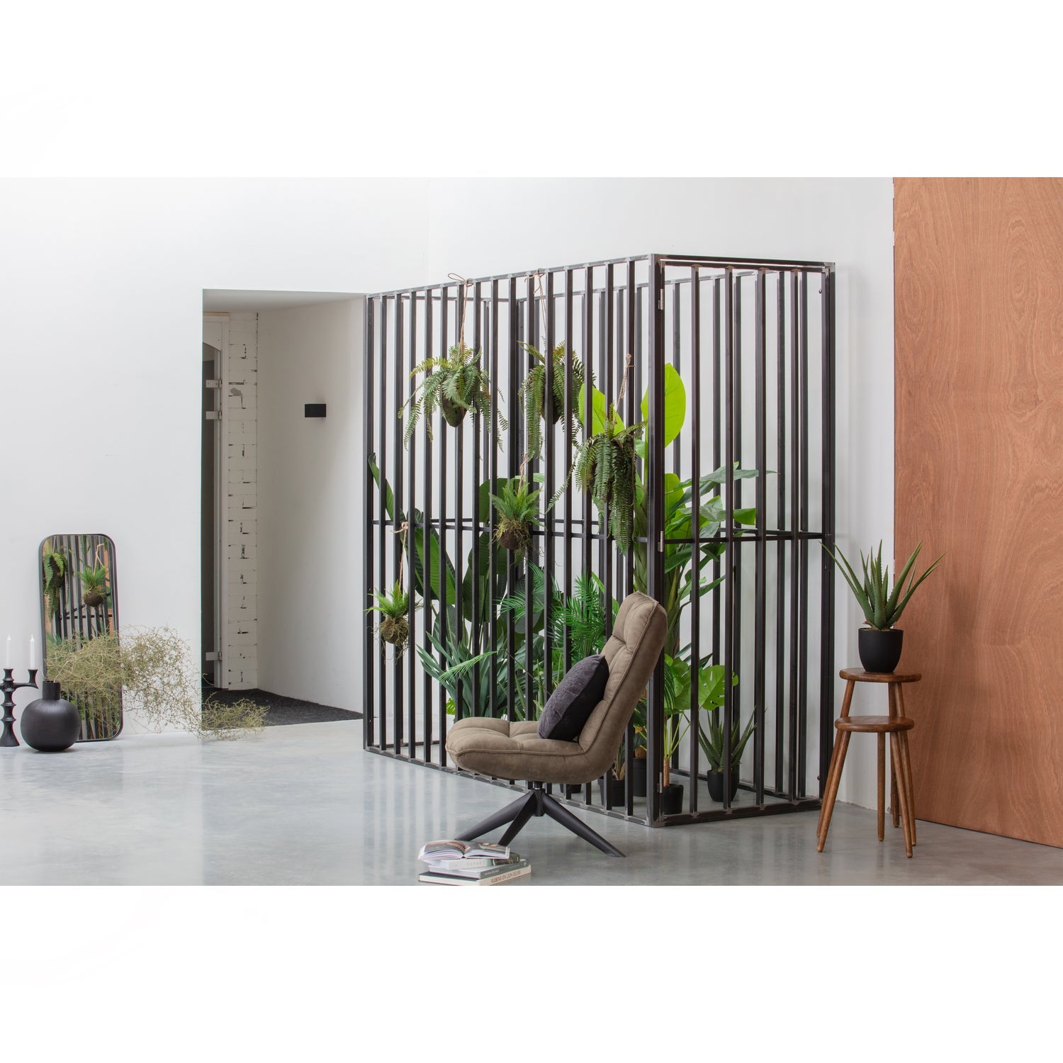 WOOOD fotoliu JOUKE SWIVEL ARMCHAIR IMITATION LEATHER | 100% Pes | Verde | 97x70x85 cm