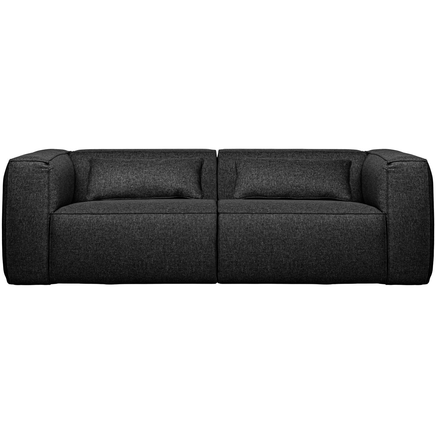 WOOOD canapea 4 locuri BEAN 3,5-SEATER | 85% Pes / 15% Cot | Gri inchis | 73x242x96 cm