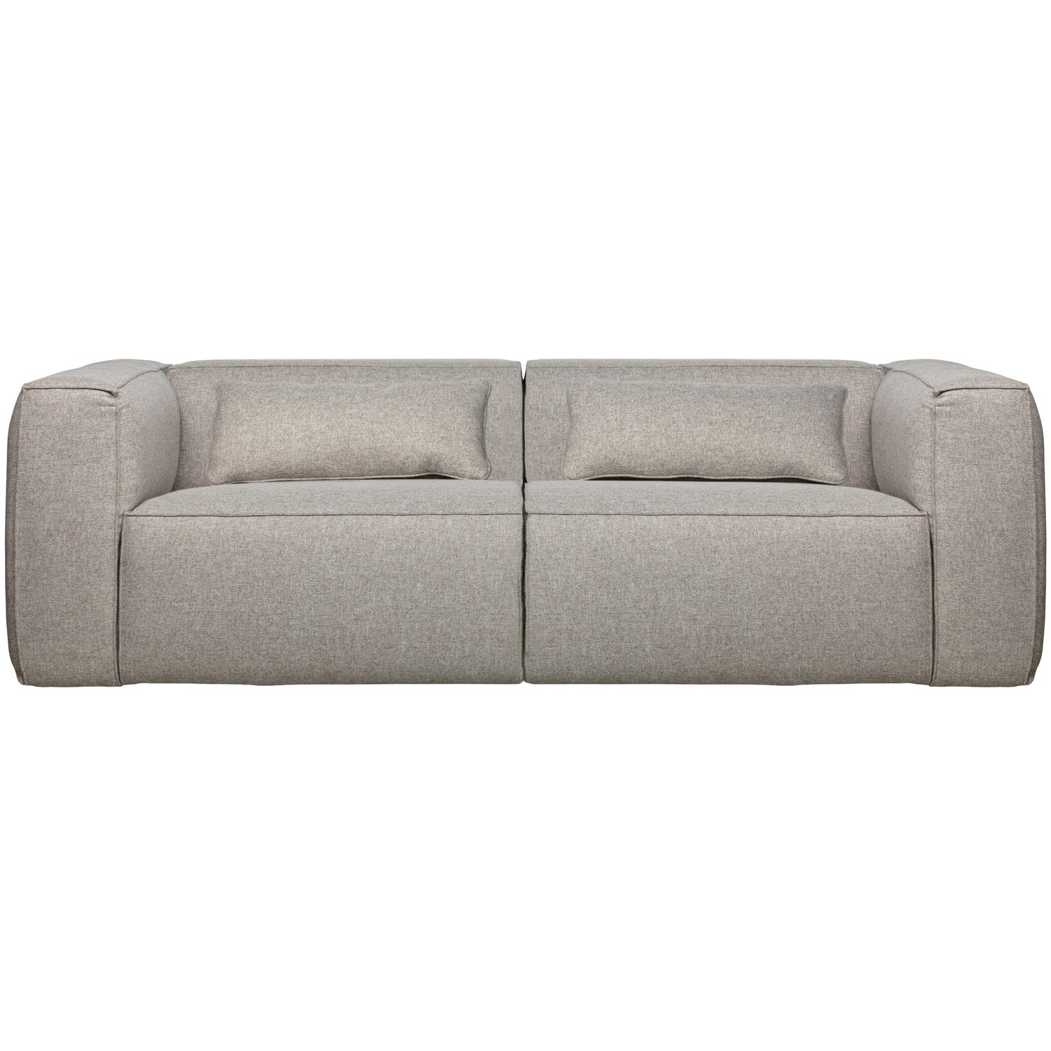 WOOOD canapea 4 locuri BEAN 3,5-SEATER | 85% Pes / 15% Cot | Gri | 73x242x96 cm