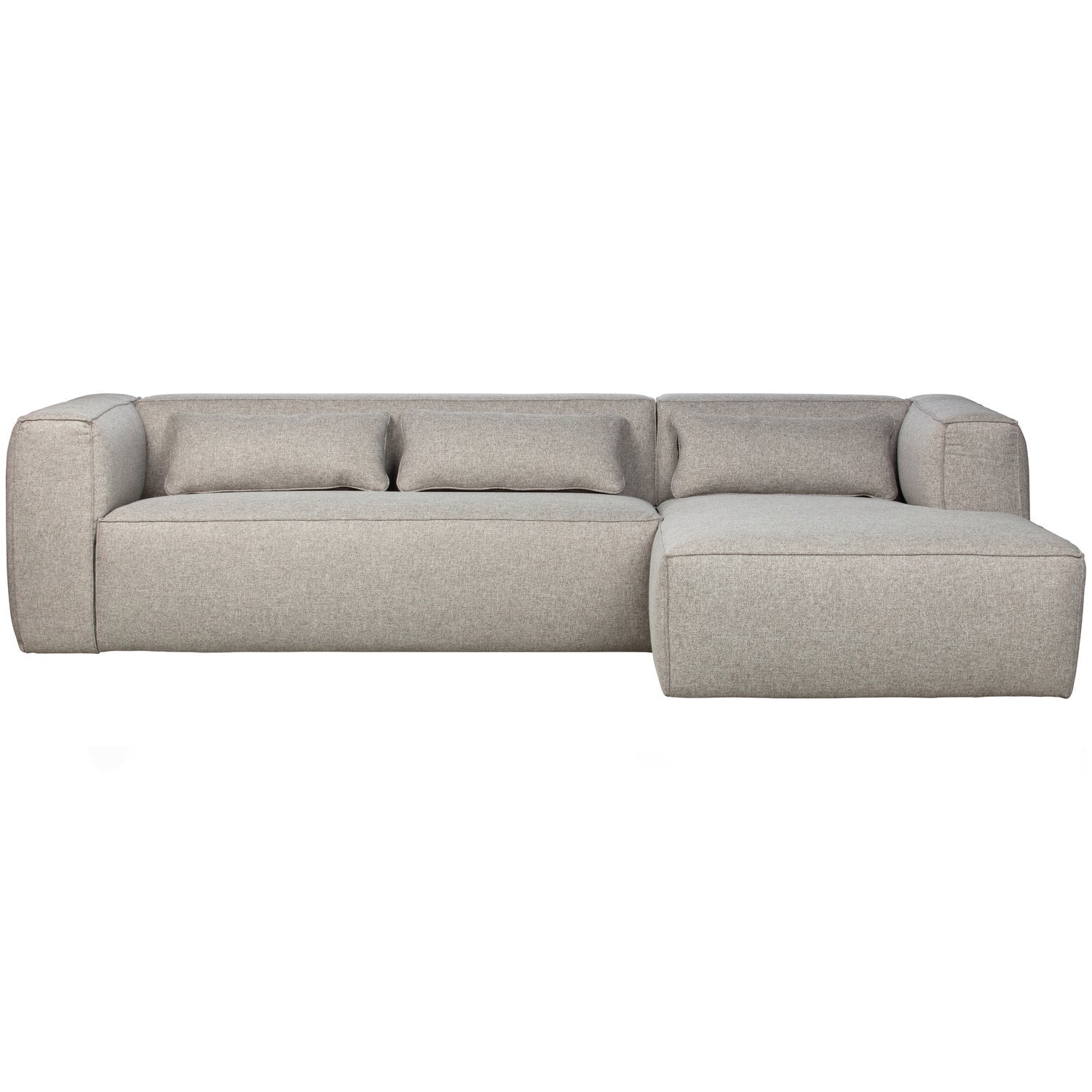 WOOOD canapea colt BEAN | 85% Pes / 15% Cot | Gri | 73x305x175 cm