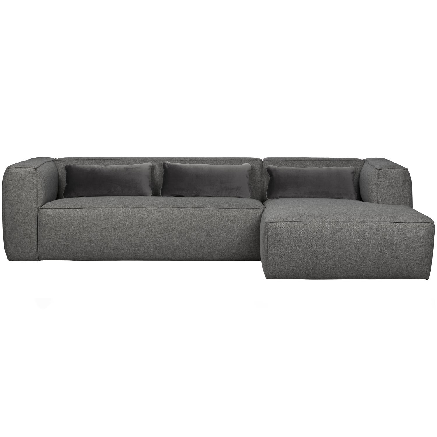 WOOOD canapea colt BEAN | 85% Pes / 15% Cot | Gri | 73x305x175 cm