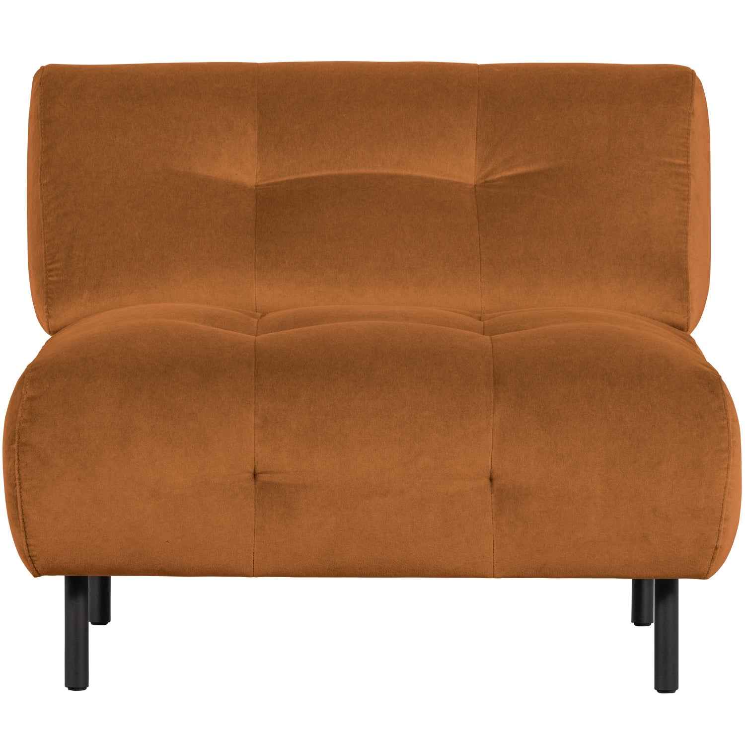 WOOOD fotoliu LLOYD ARMCHAIR VELVET CINNAMON | 80% Pes / 20% Cot | Cinnamon | 75x90x90 cm
