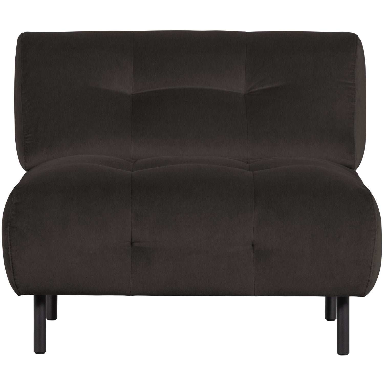 WOOOD fotoliu LLOYD ARMCHAIR VELVET CAST IRON | 80% Pes / 20% Cot | Cast Iron | 75x90x90 cm