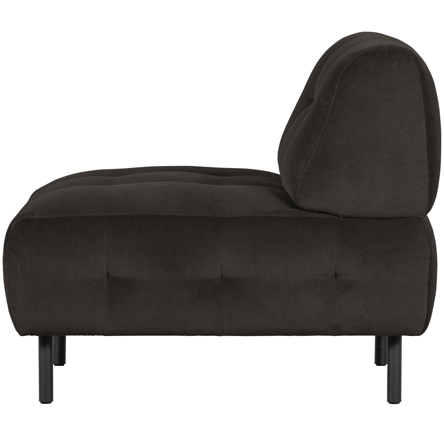 WOOOD fotoliu LLOYD ARMCHAIR VELVET CAST IRON | 80% Pes / 20% Cot | Cast Iron | 75x90x90 cm