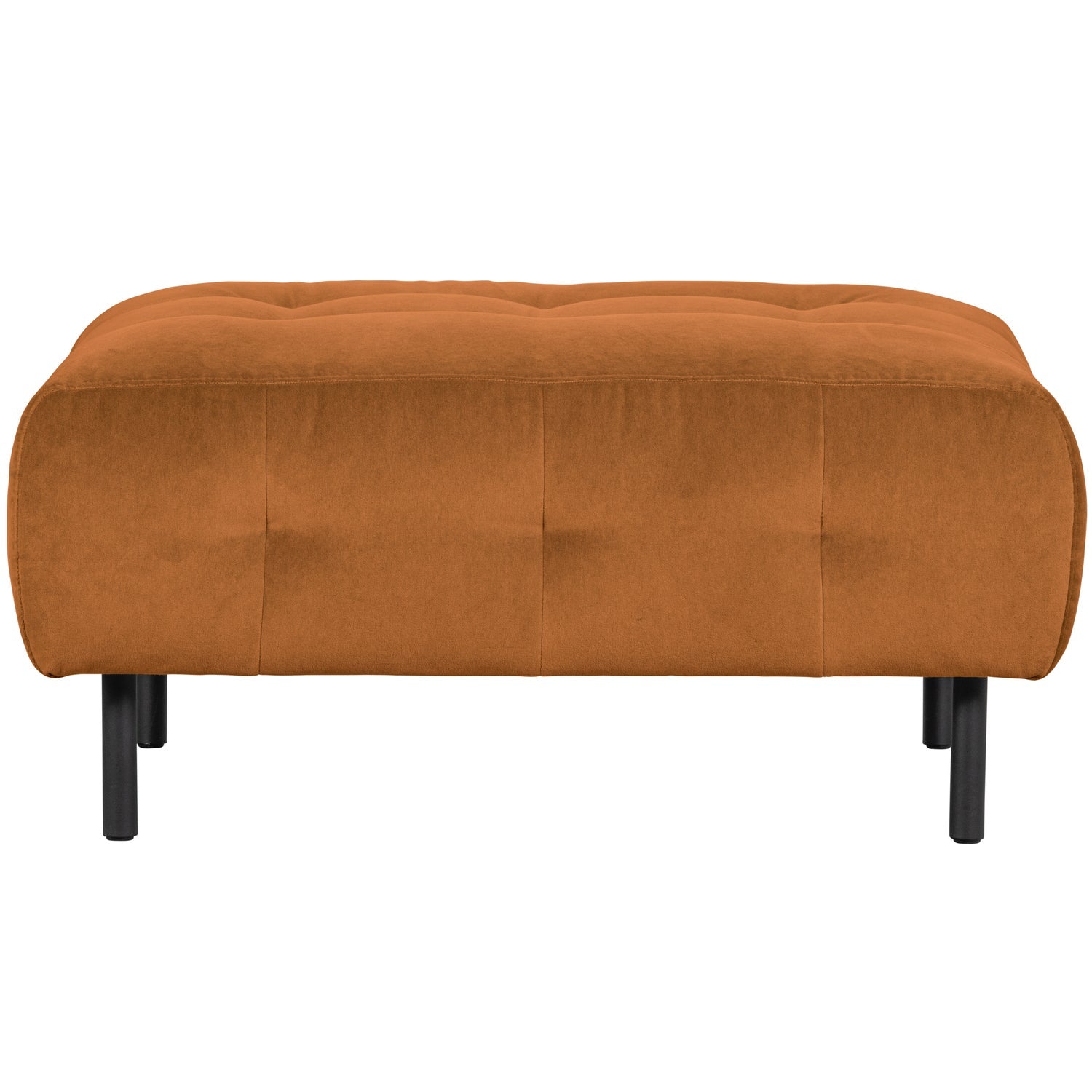 WOOOD taburet LLOYD | 80% Pes / 20% Cot | Cinnamon | 45x90x90 cm