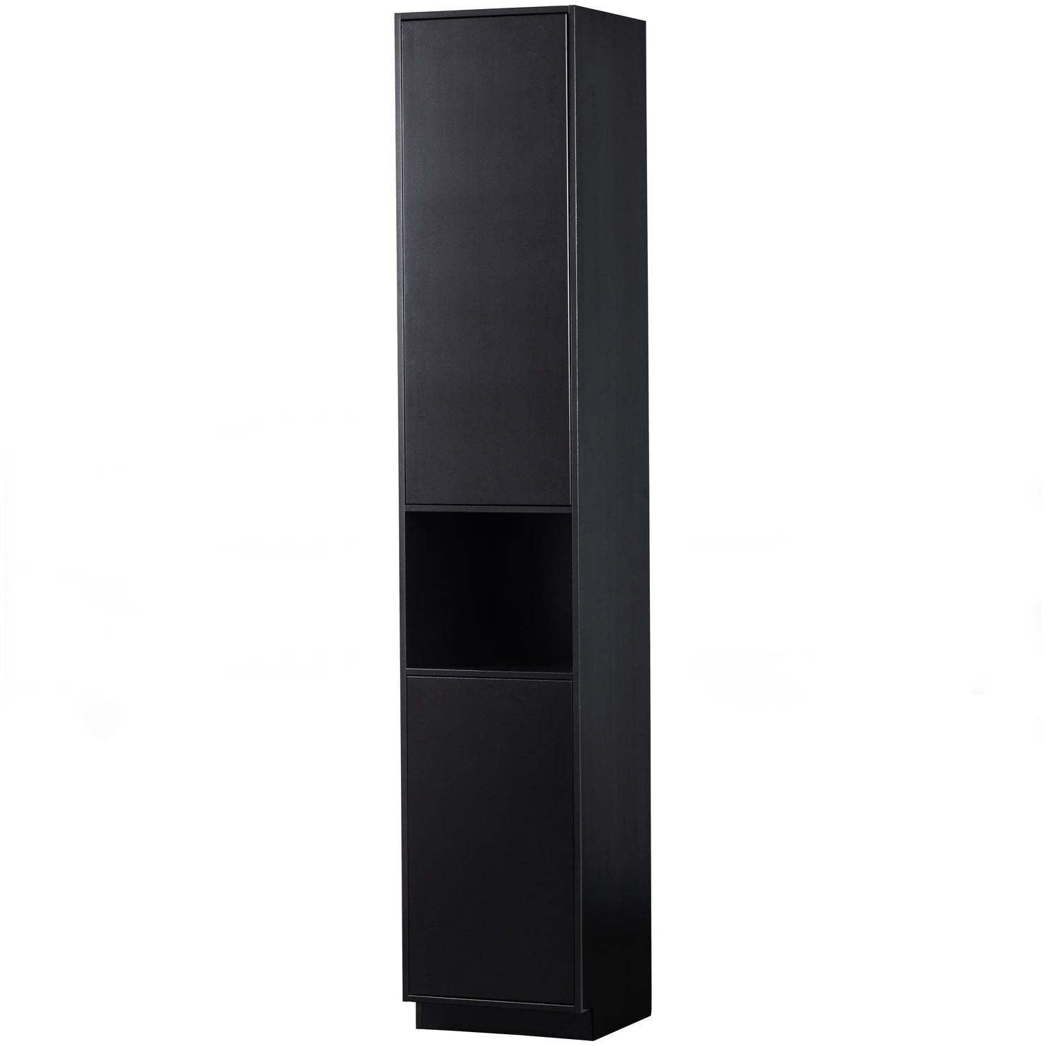 WOOOD dulap perete FINCA | Pin | Negru | 210x40x40 cm