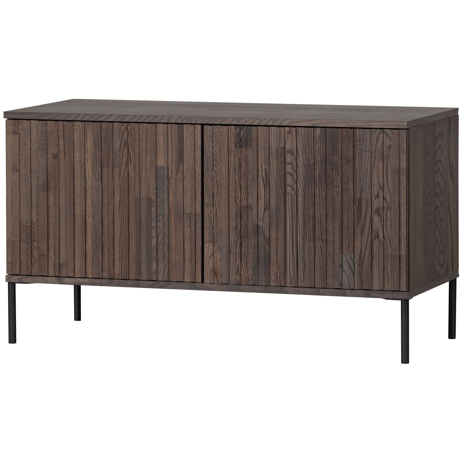 WOOOD mobila TV NEW GRAVURE | Ash Veneer | Espresso | 56x100x44 cm