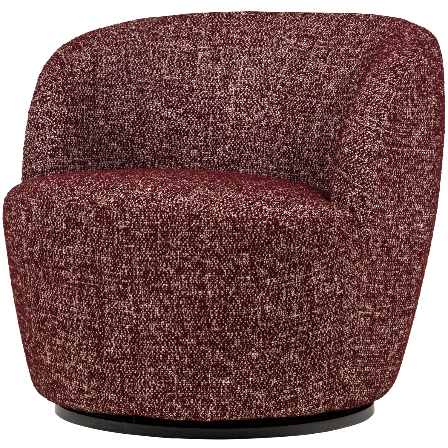 SERRA SWIVEL CHAIR BURGUNDY RED MELANGE