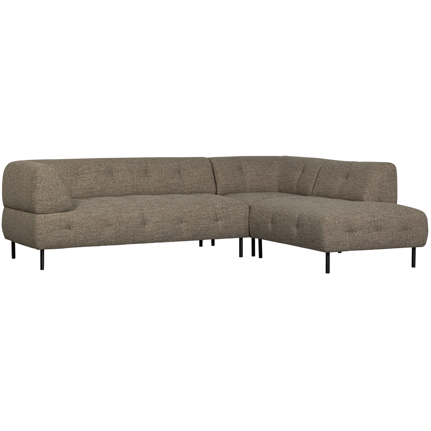 WOOOD canapea colt LLOYD | 94% pes / 6% ny | Maro | 77x267x205 cm
