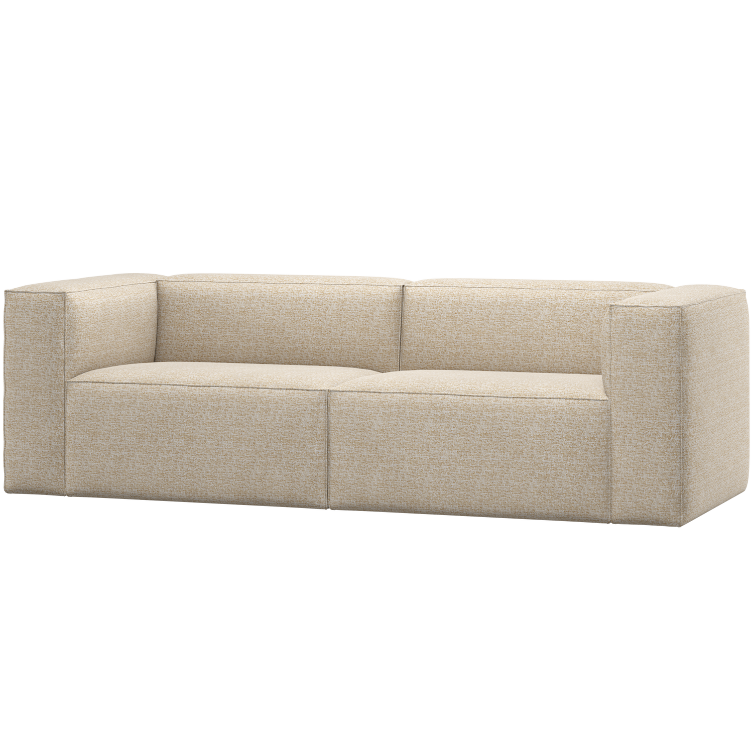 WOOOD canapea 3 locuri BEAN 3,5-SEATER | 100% Pes | Bej | 73x242x96 cm