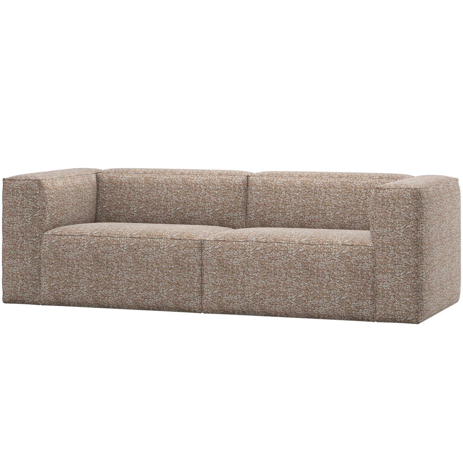 WOOOD canapea 3 locuri BEAN 3,5-SEATER LIGHT | 100% Pes | Maro | 73x242x96 cm