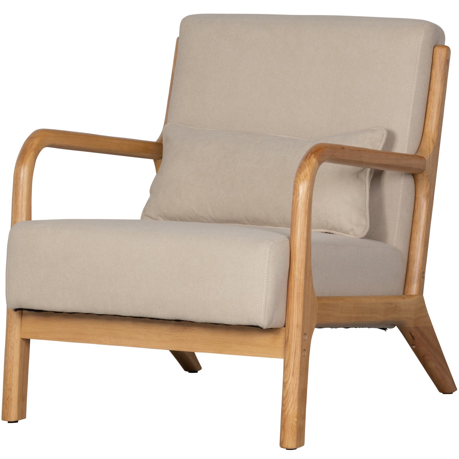 WOOOD fotoliu MARK ARMCHAIR WOVEN FABRIC NATUREL | 100% Pes | Natural | 75x67x82 cm