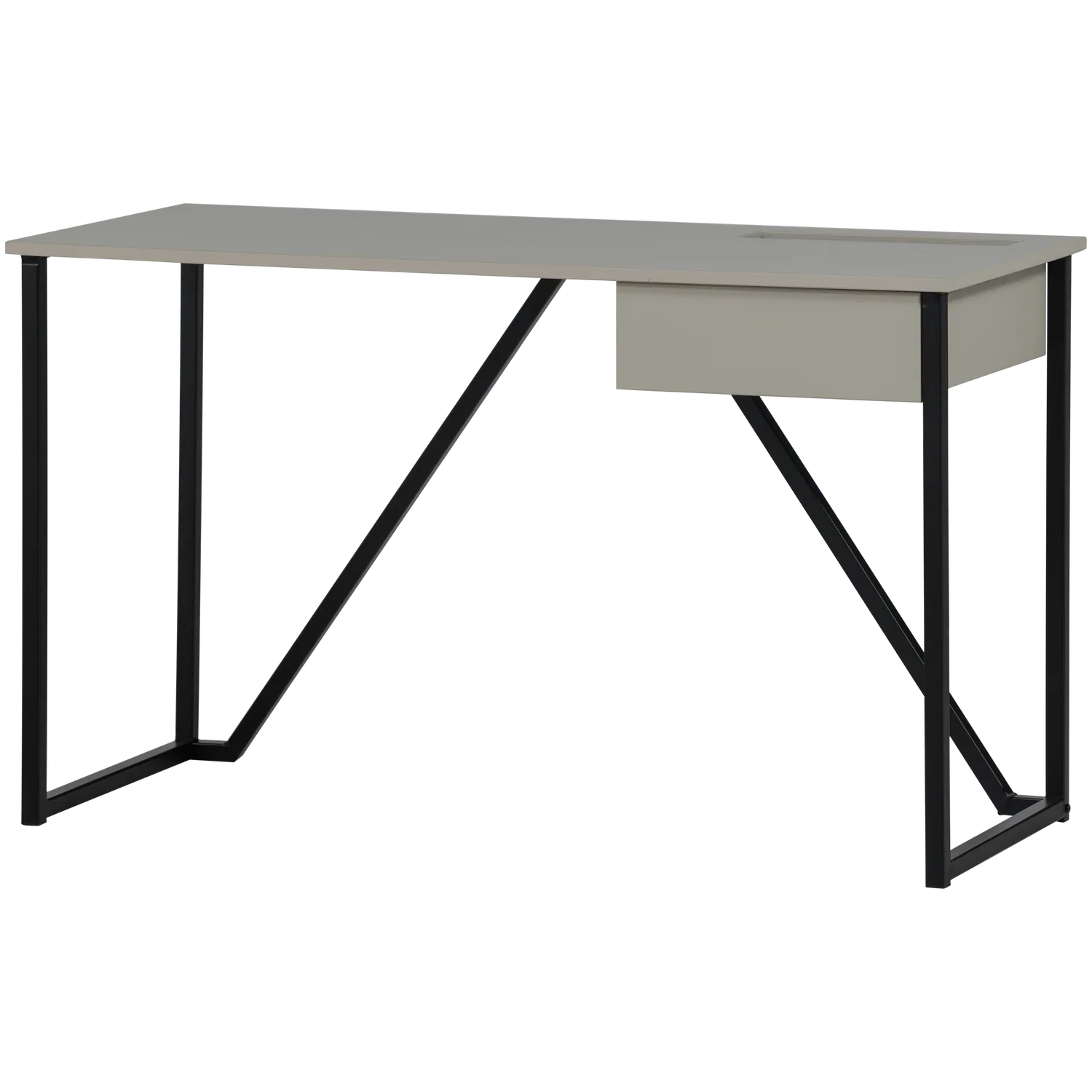 WOOOD birou New Julius pin Dust FSC, 126x53x75 cm 1