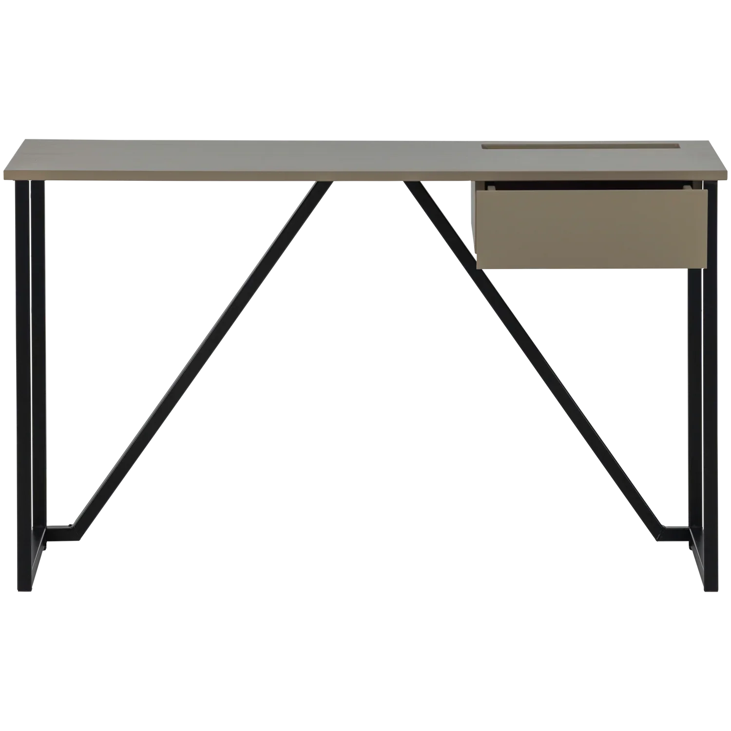 WOOOD birou New Julius pin Mud FSC, 126x53x75 cm 5