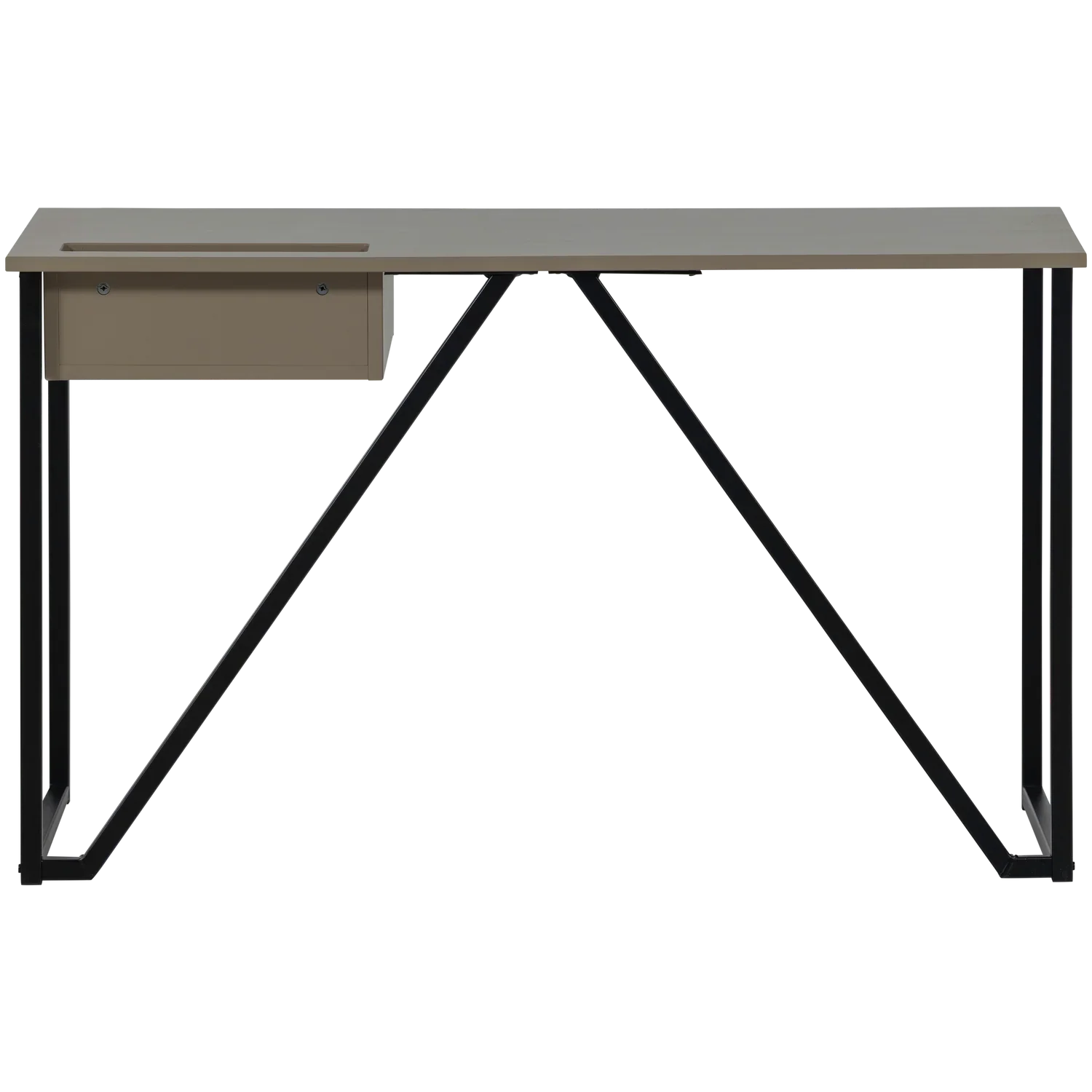 WOOOD birou New Julius pin Mud FSC, 126x53x75 cm 6