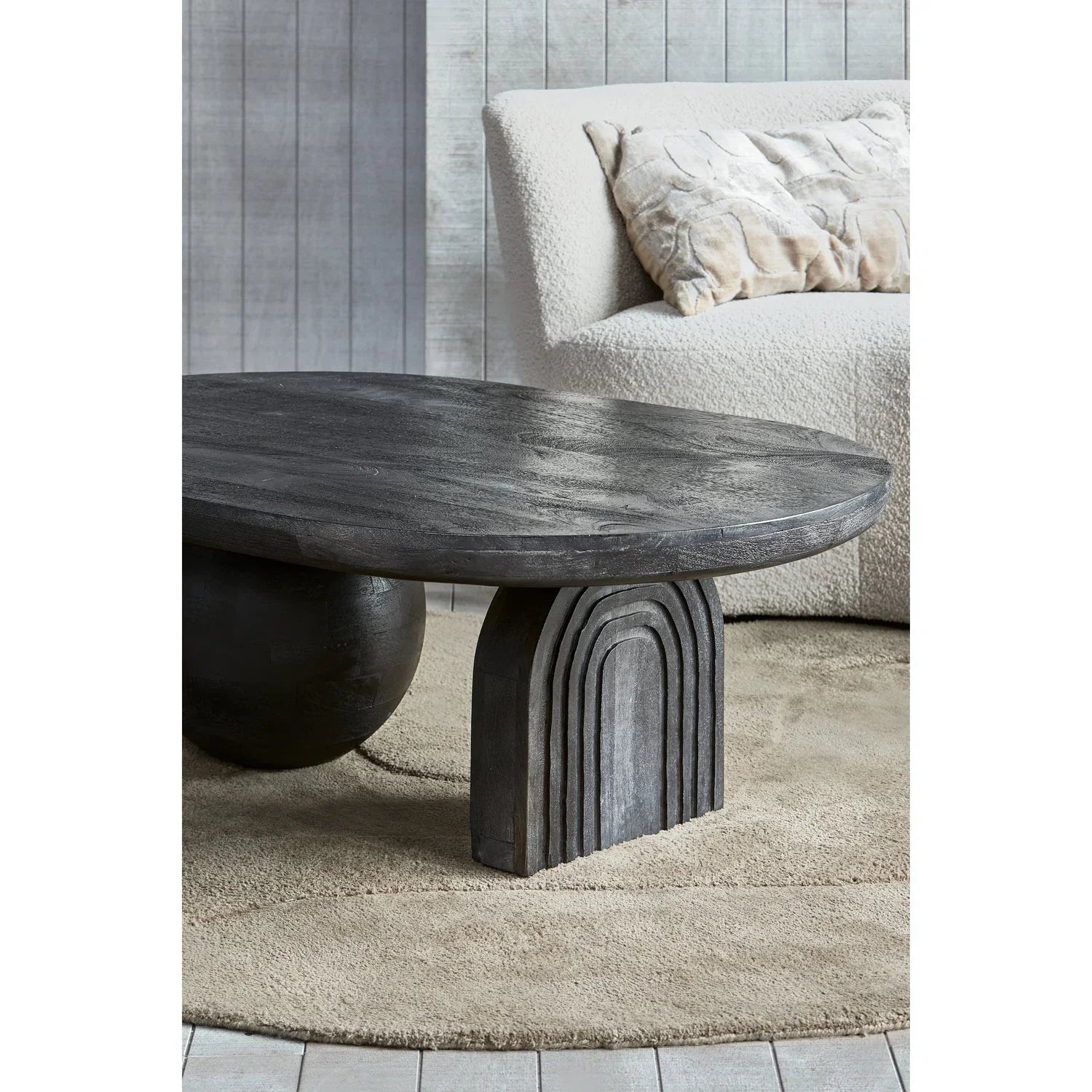 STEPPE COFFEE TABLE MANGO WOOD BLACK