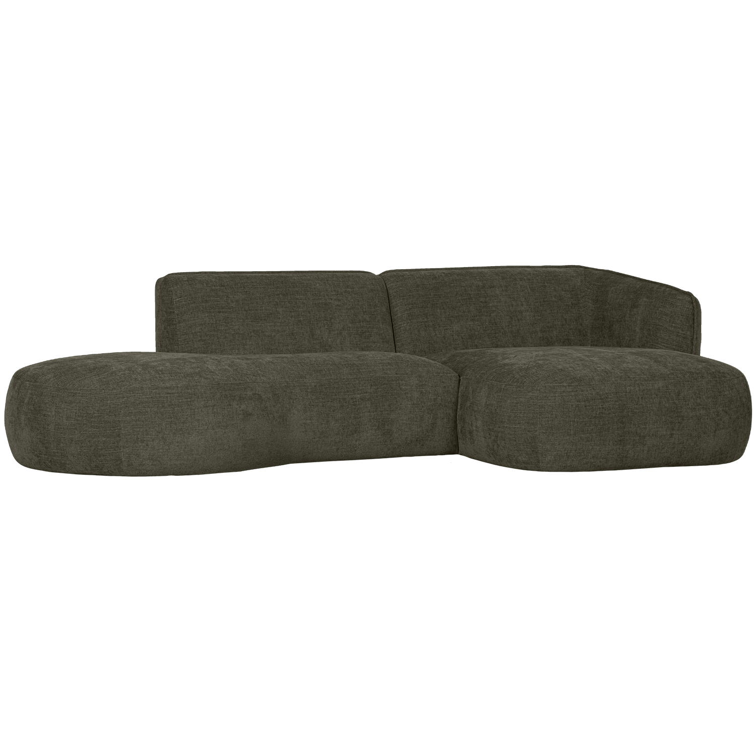 WOOOD canapea colt POLLY CHAISE LONGUE | 100% Pes | Verde | 71x275x150 cm