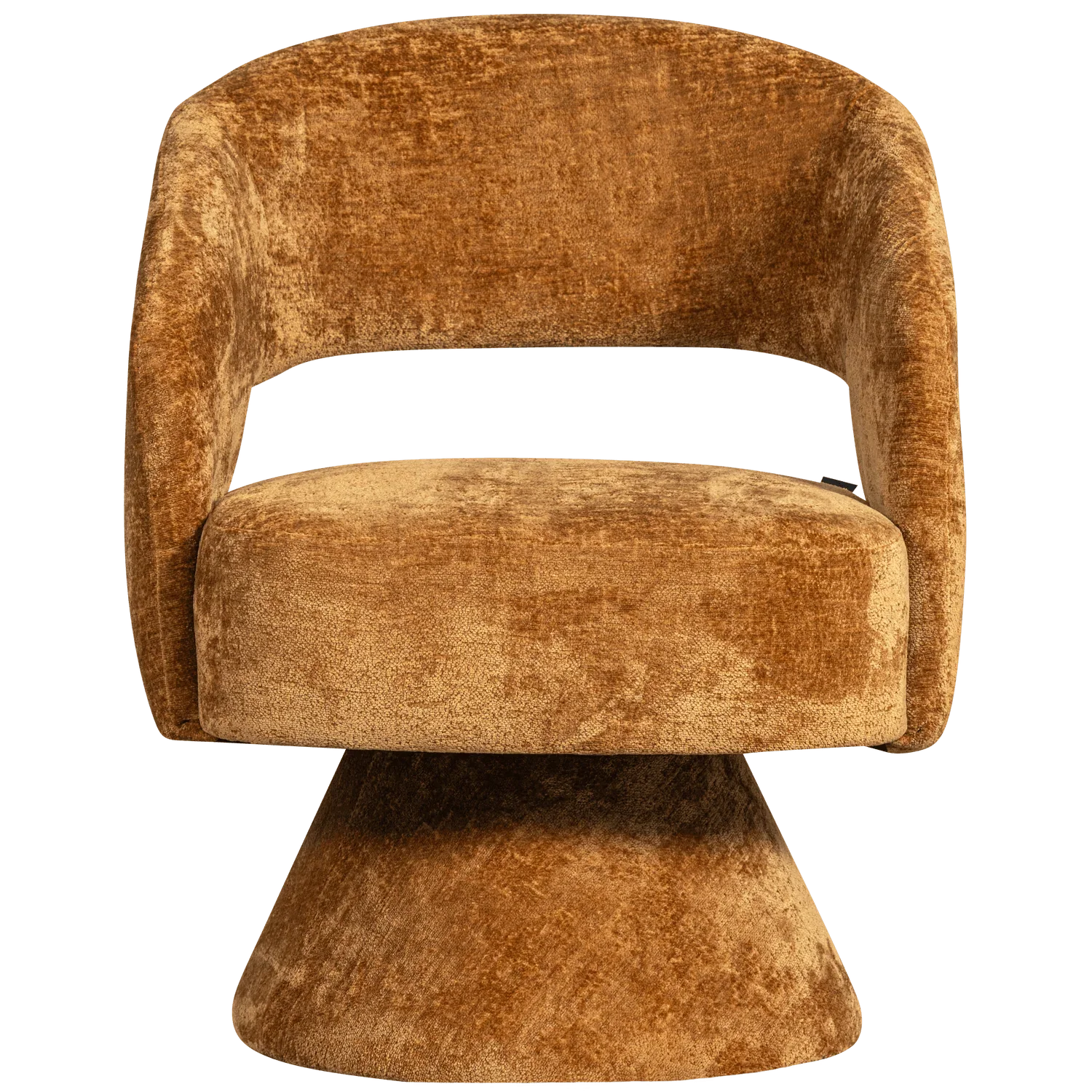 EBBA SWIVEL ARMCHAIR CHENILLE TERRA