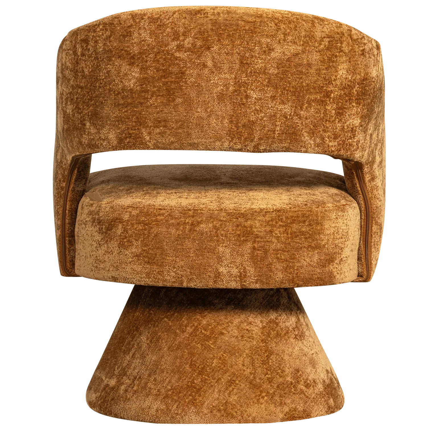 EBBA SWIVEL ARMCHAIR CHENILLE TERRA