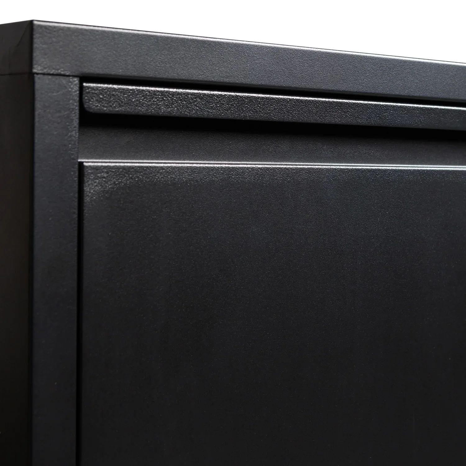 SABINE 3-COMPARTMENT SHOE CABINET METAL BLACK