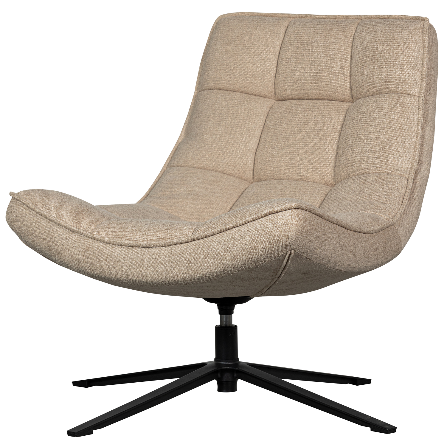 WOOOD fotoliu MAUDI SWIVEL ARMCHAIR | 100% Pes | Natural | 84x74x86 cm