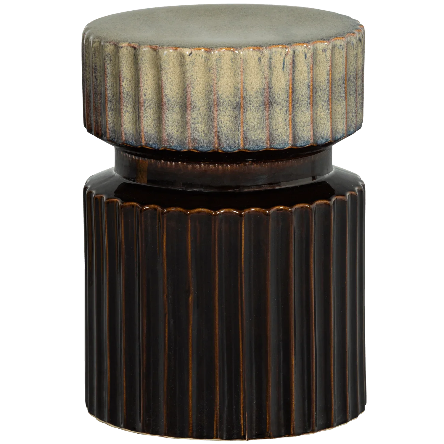 GEER SIDE TABLE CERAMIC ESPRESSO 48xØ35CM