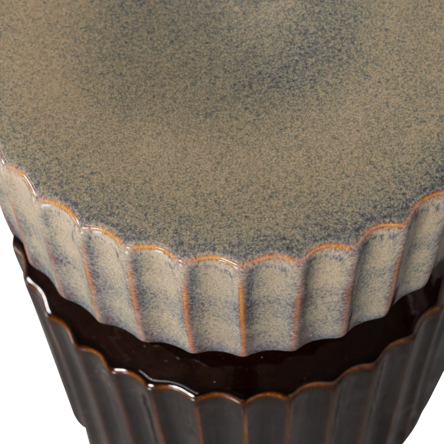 GEER SIDE TABLE CERAMIC ESPRESSO 48xØ35CM