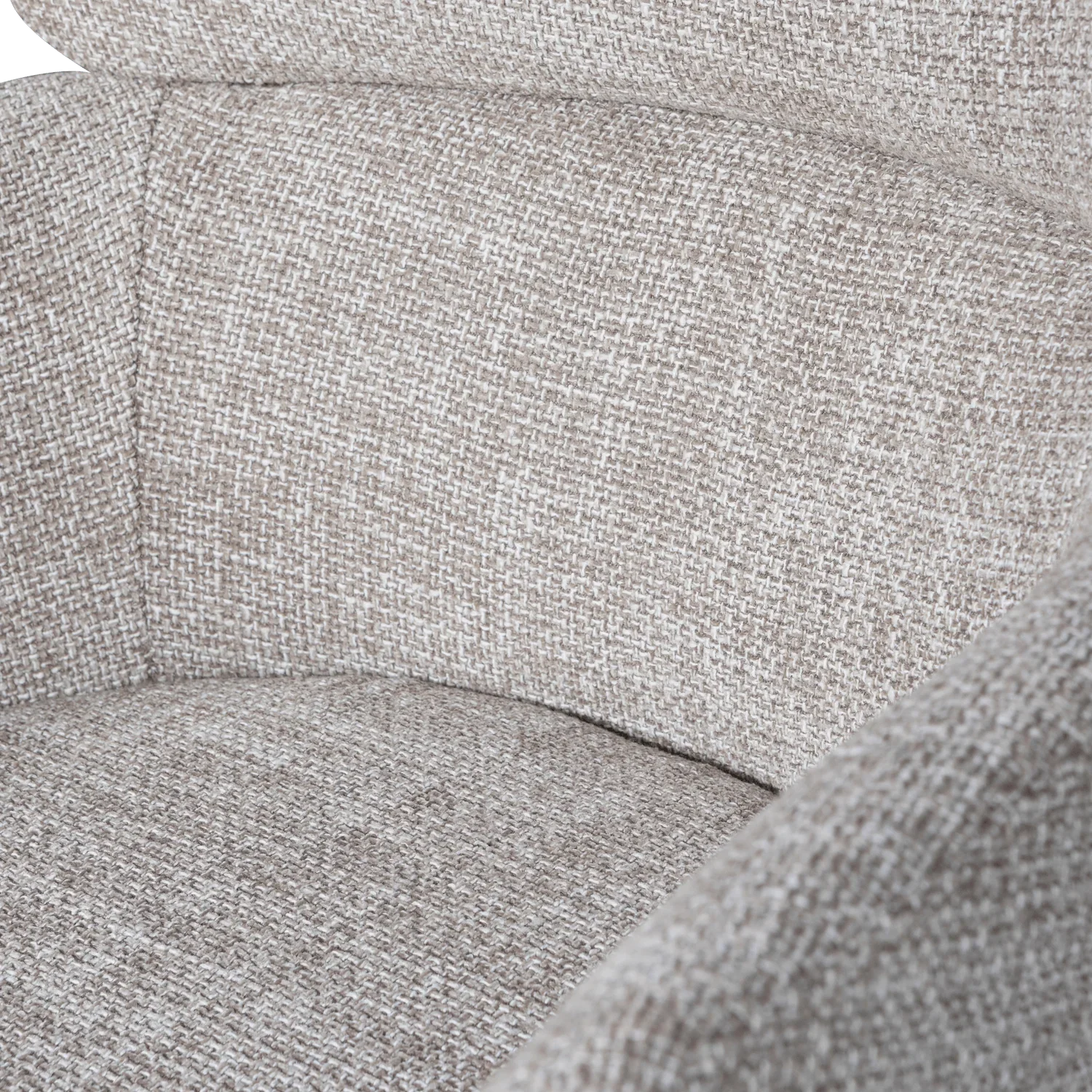 FENNE SWIVEL DINING CHAIR WOVEN FABRIC NATURAL