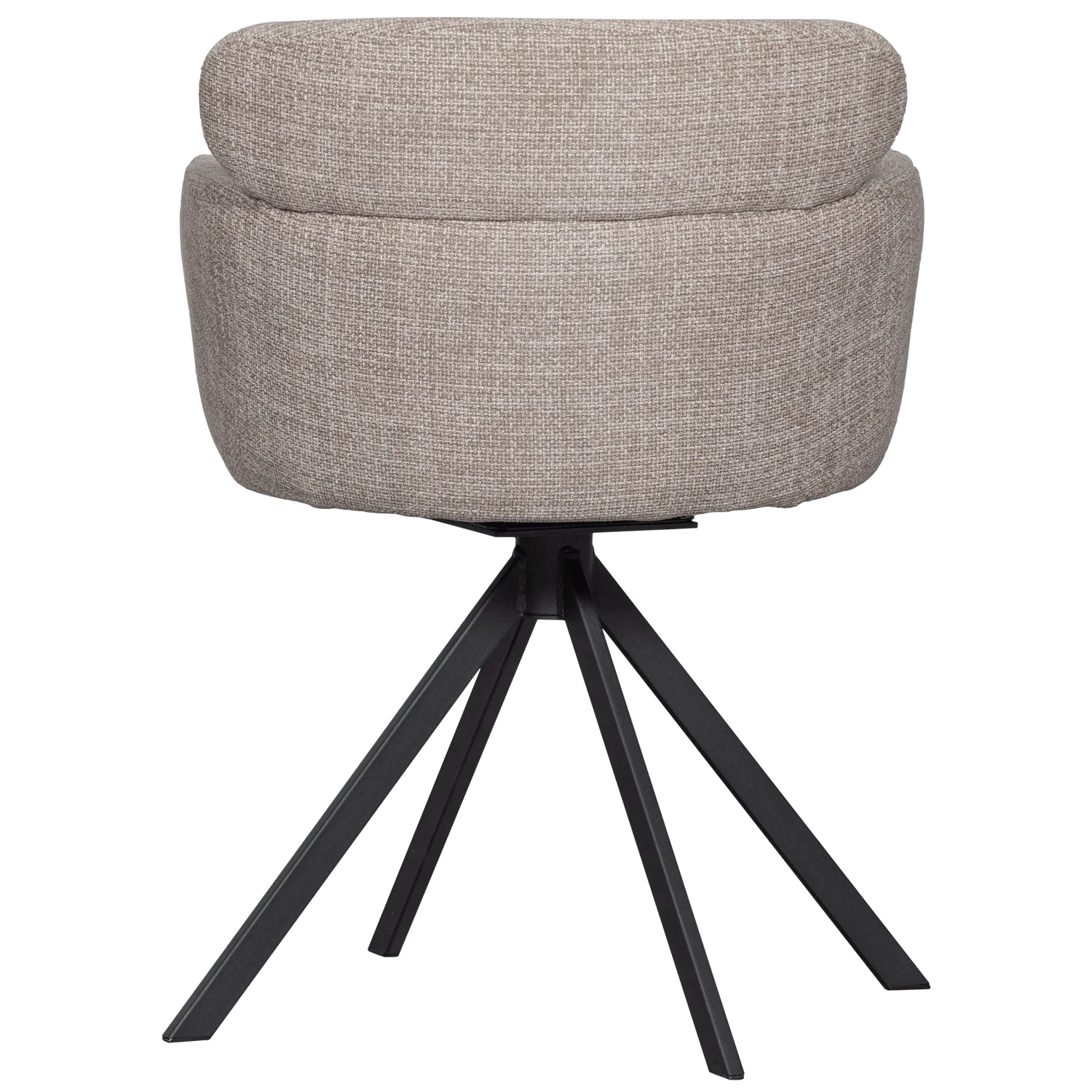 FENNE SWIVEL DINING CHAIR WOVEN FABRIC NATURAL