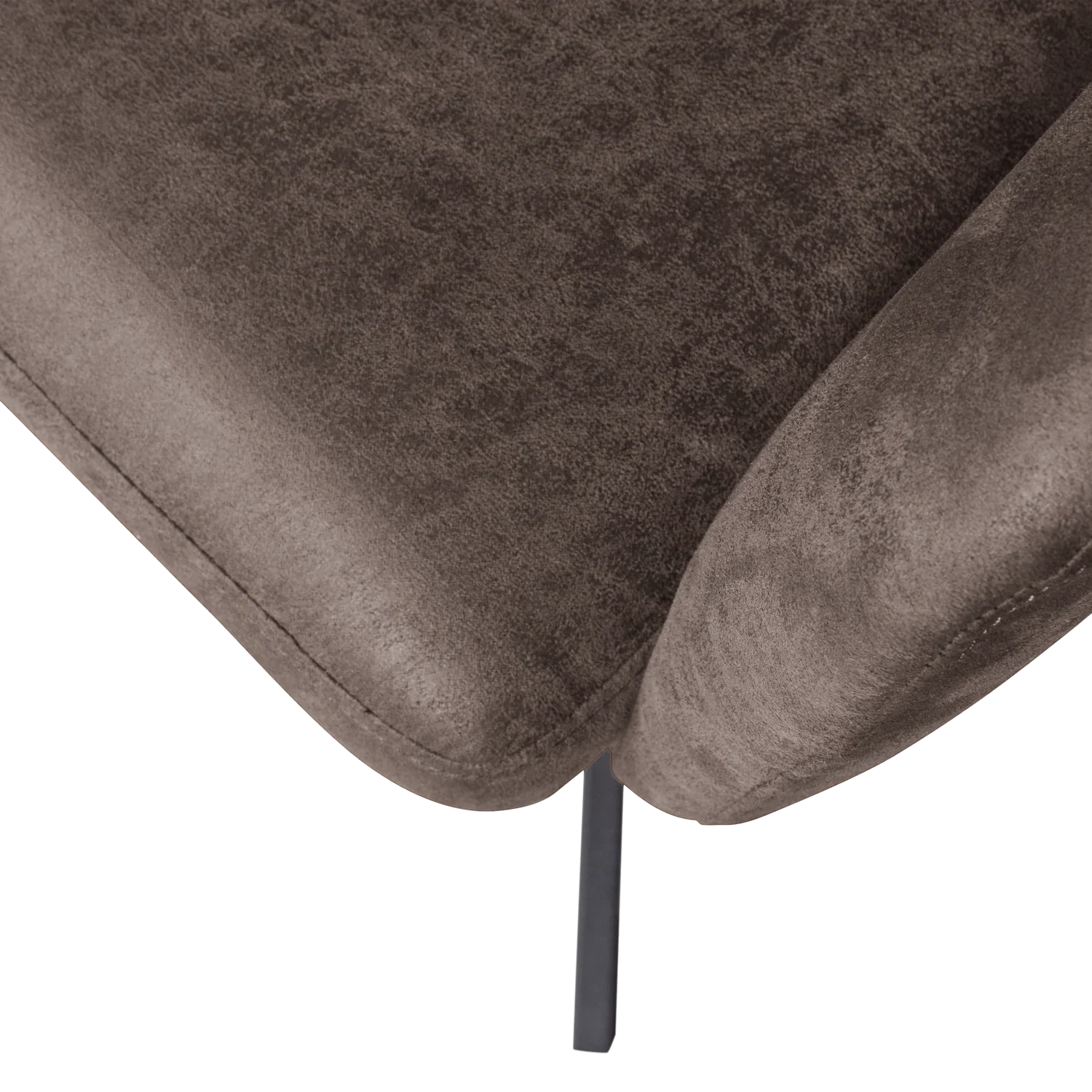 FENNE SWIVEL DINING CHAIR LEATHER LOOK BLACK/GREY