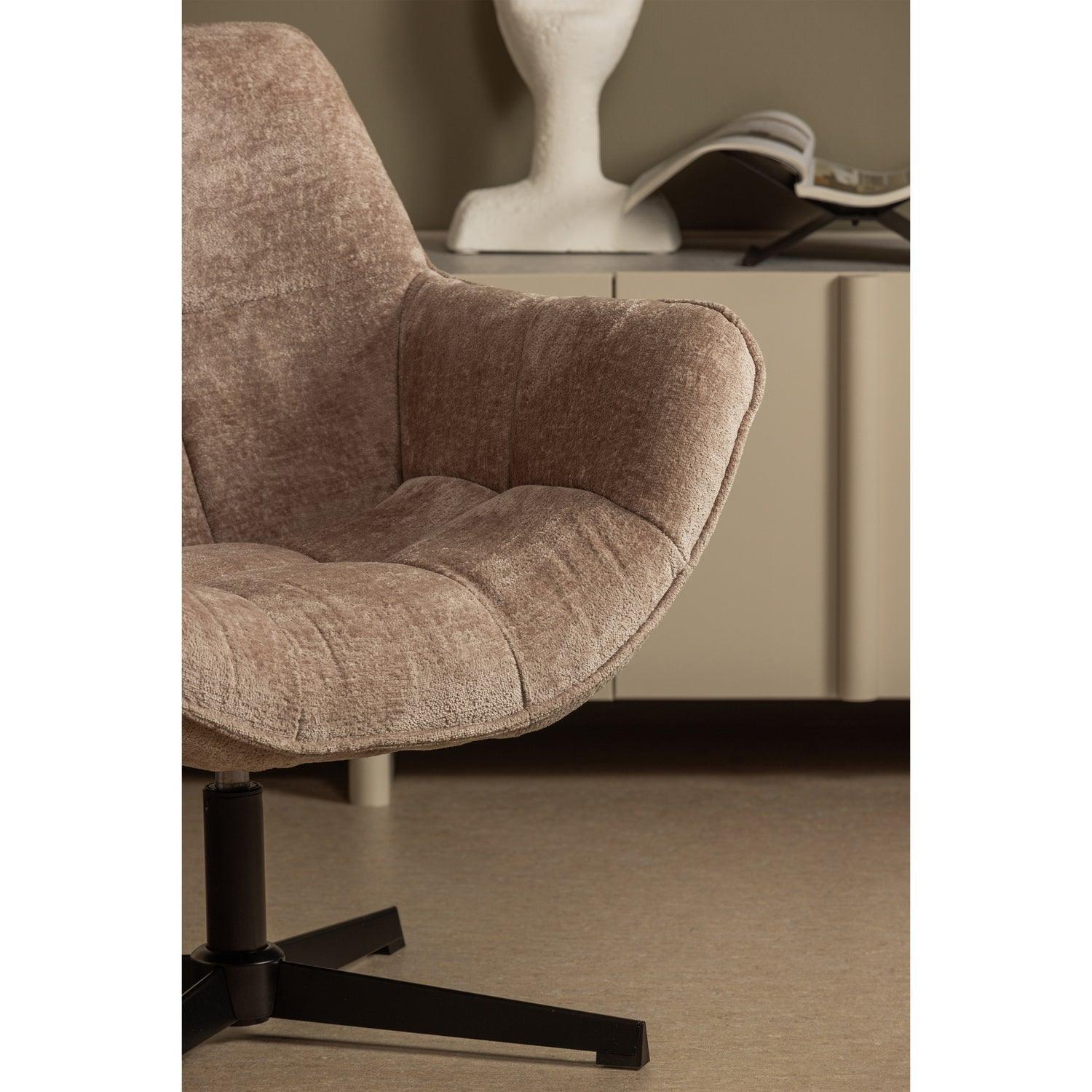 WIBO SWIVEL ARMCHAIR TAUPE