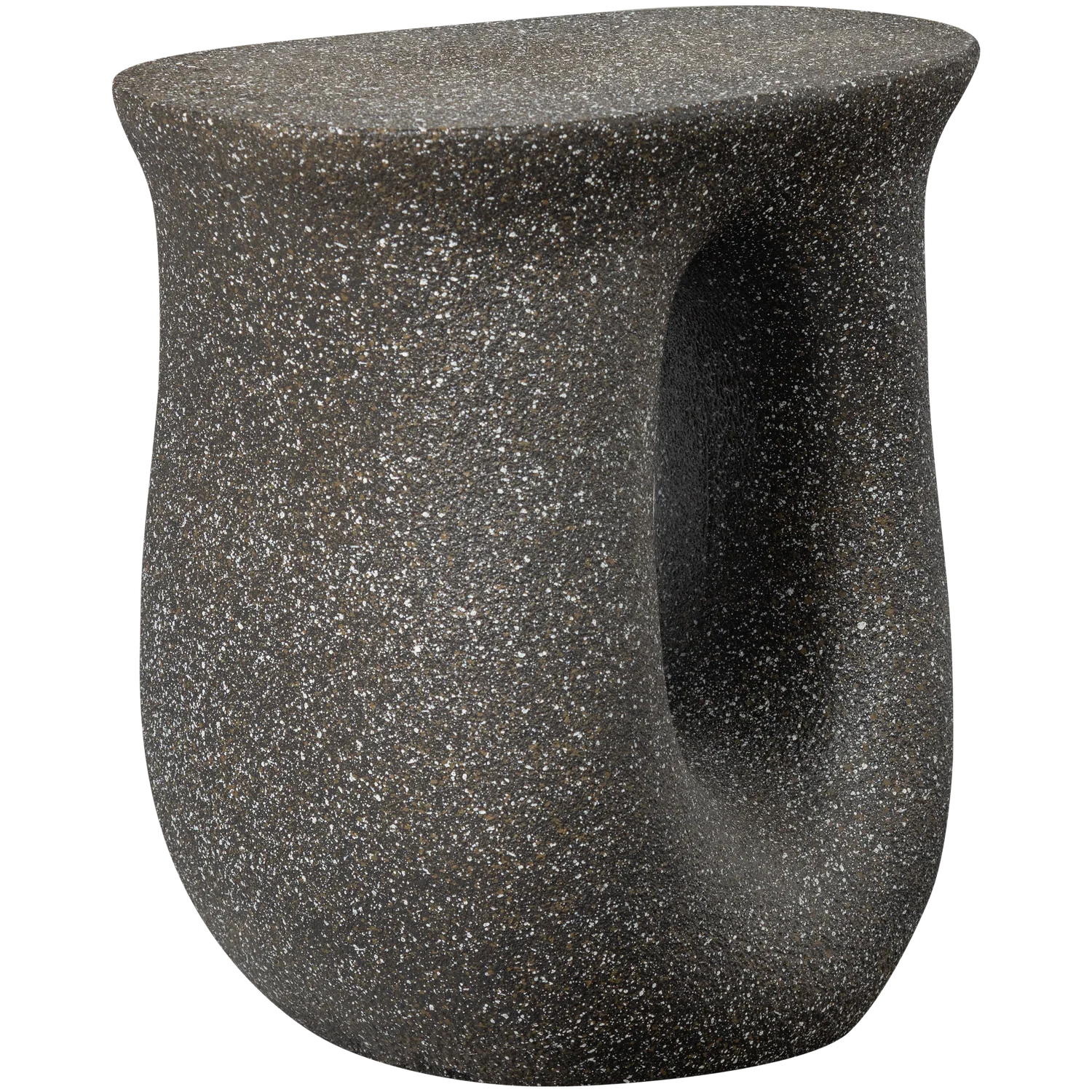 MOSON SIDE TABLE WITH DOTS BLACK