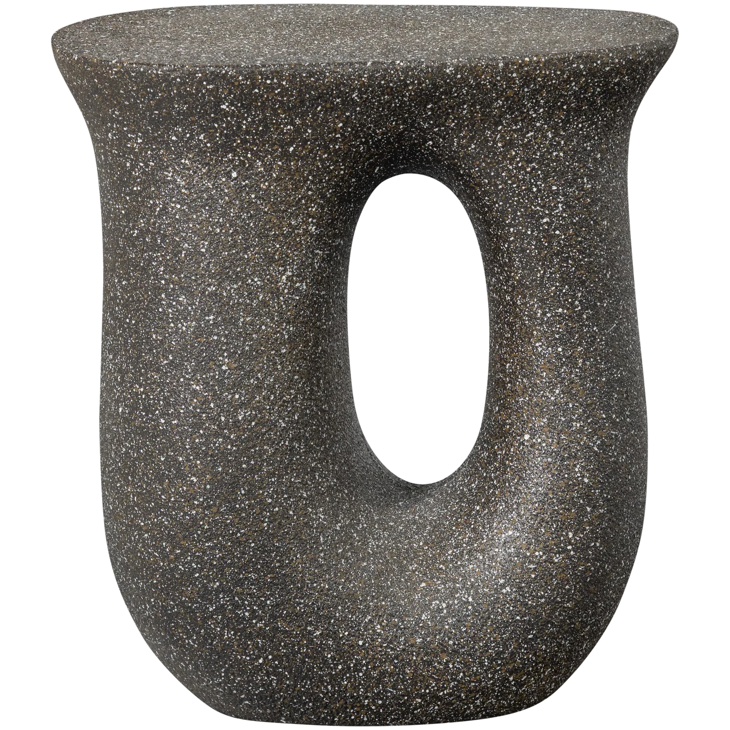 MOSON SIDE TABLE WITH DOTS BLACK