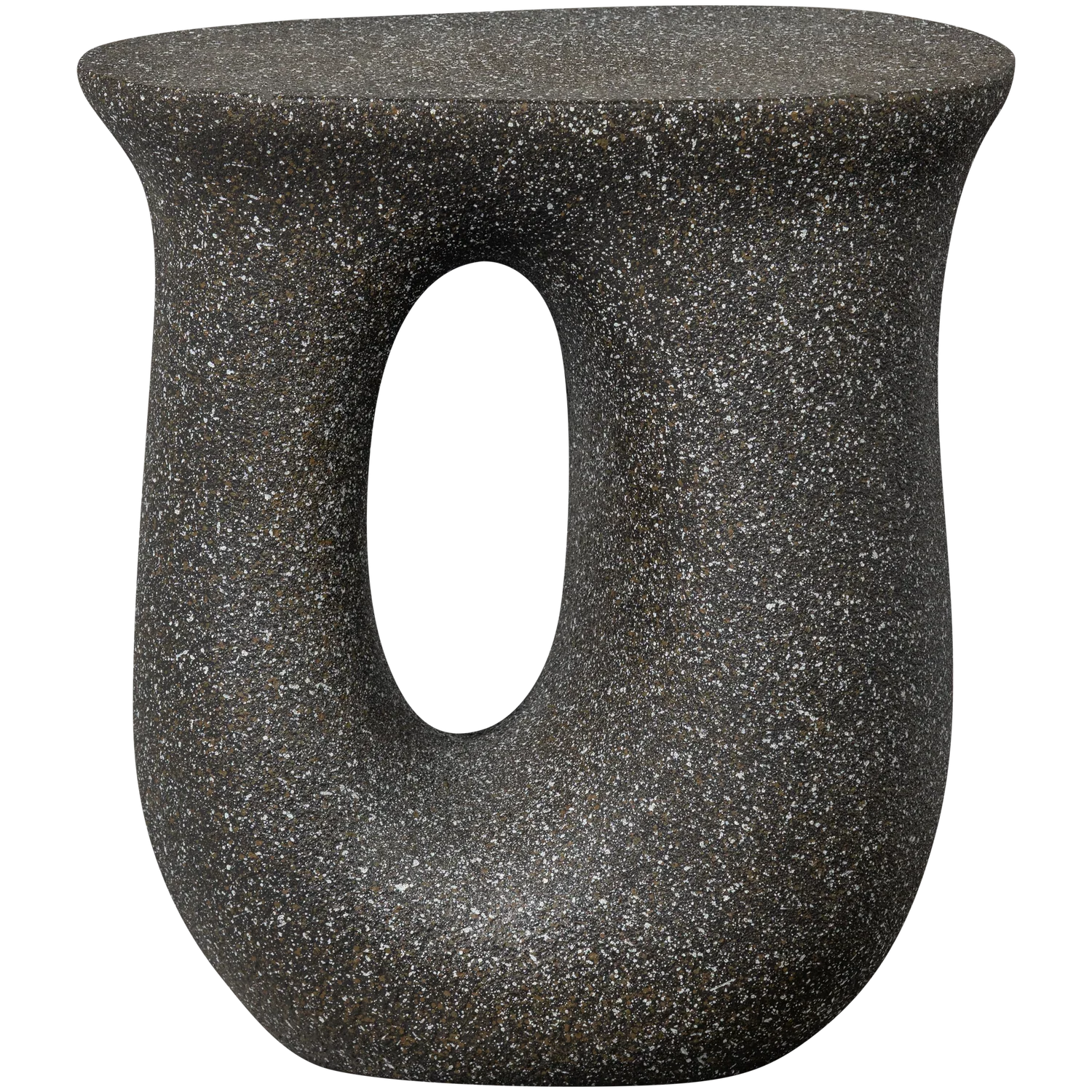 MOSON SIDE TABLE WITH DOTS BLACK