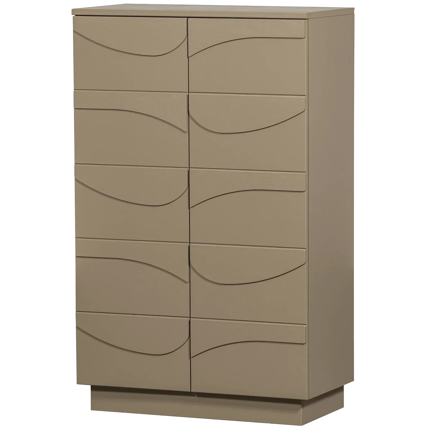 WOOOD dulap Teo pin Mud FSC, 72x35x116 cm 1