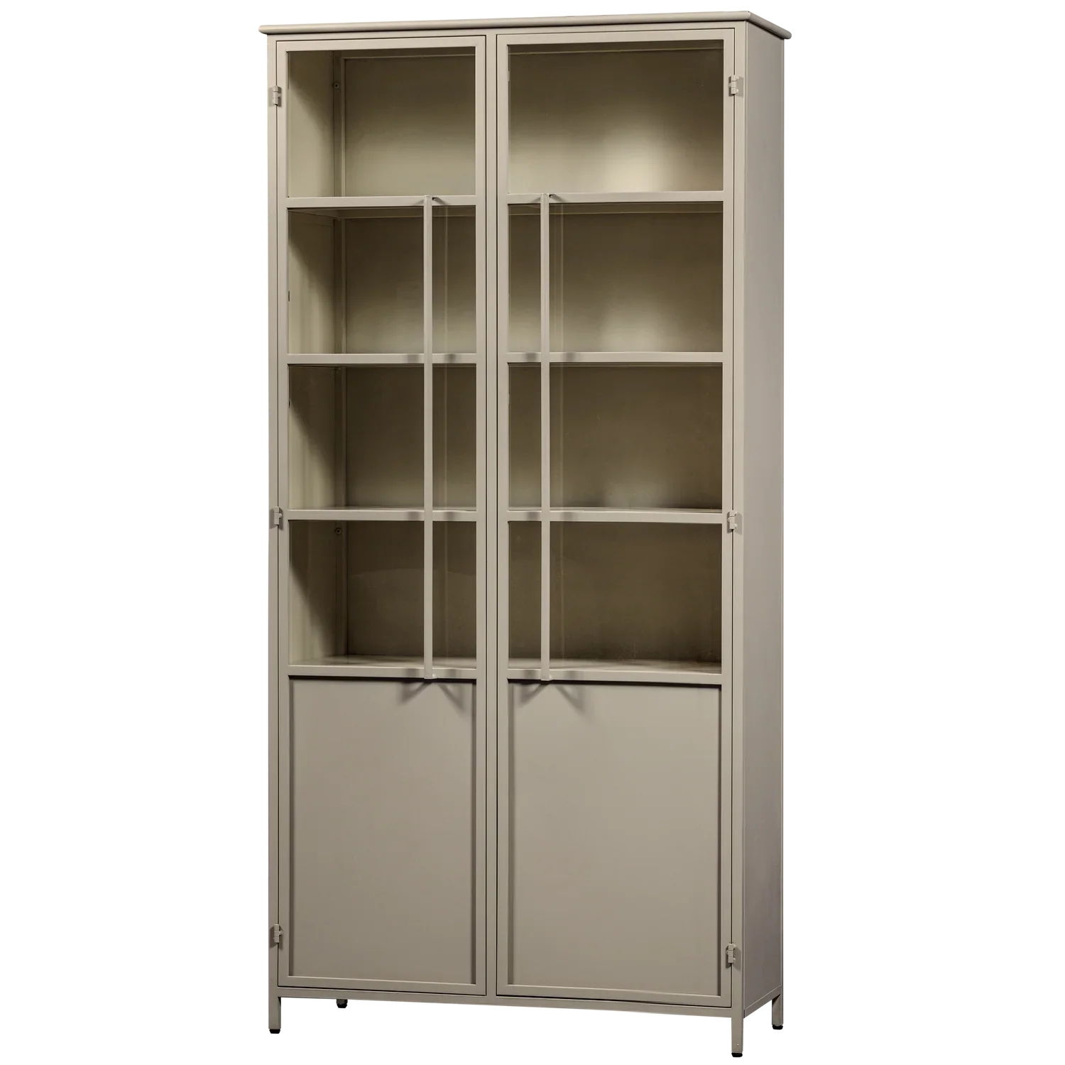 EXHIBIT XL 2-DOORS DISPLAY CASE METAL SAND