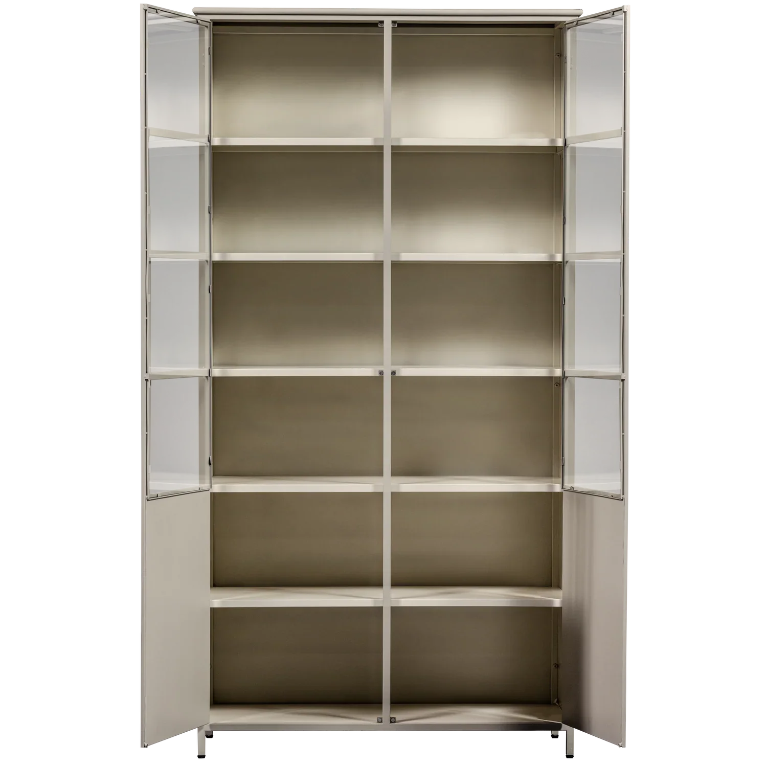 EXHIBIT XL 2-DOORS DISPLAY CASE METAL SAND